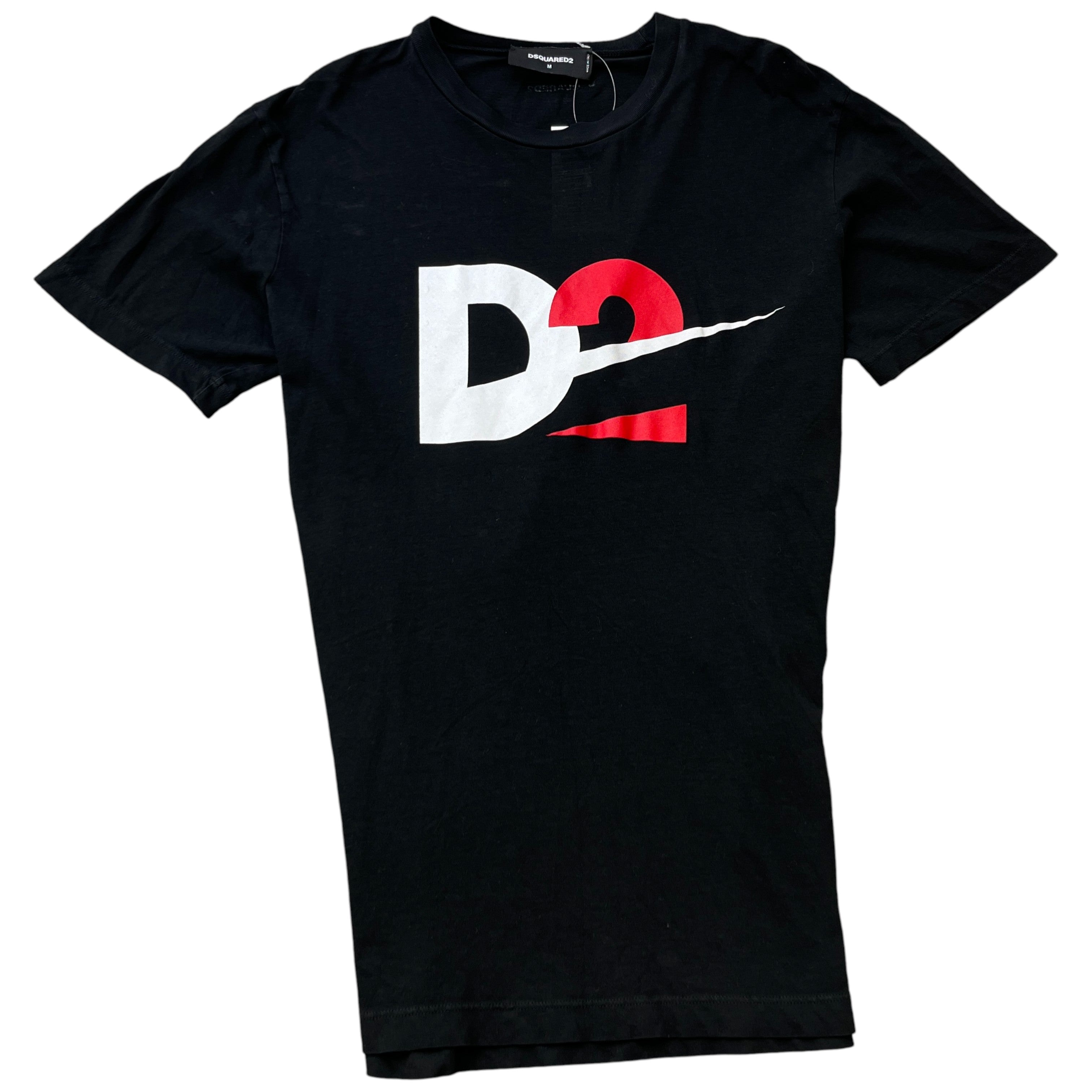 Men's Logo Print T-Shirt Black Size M