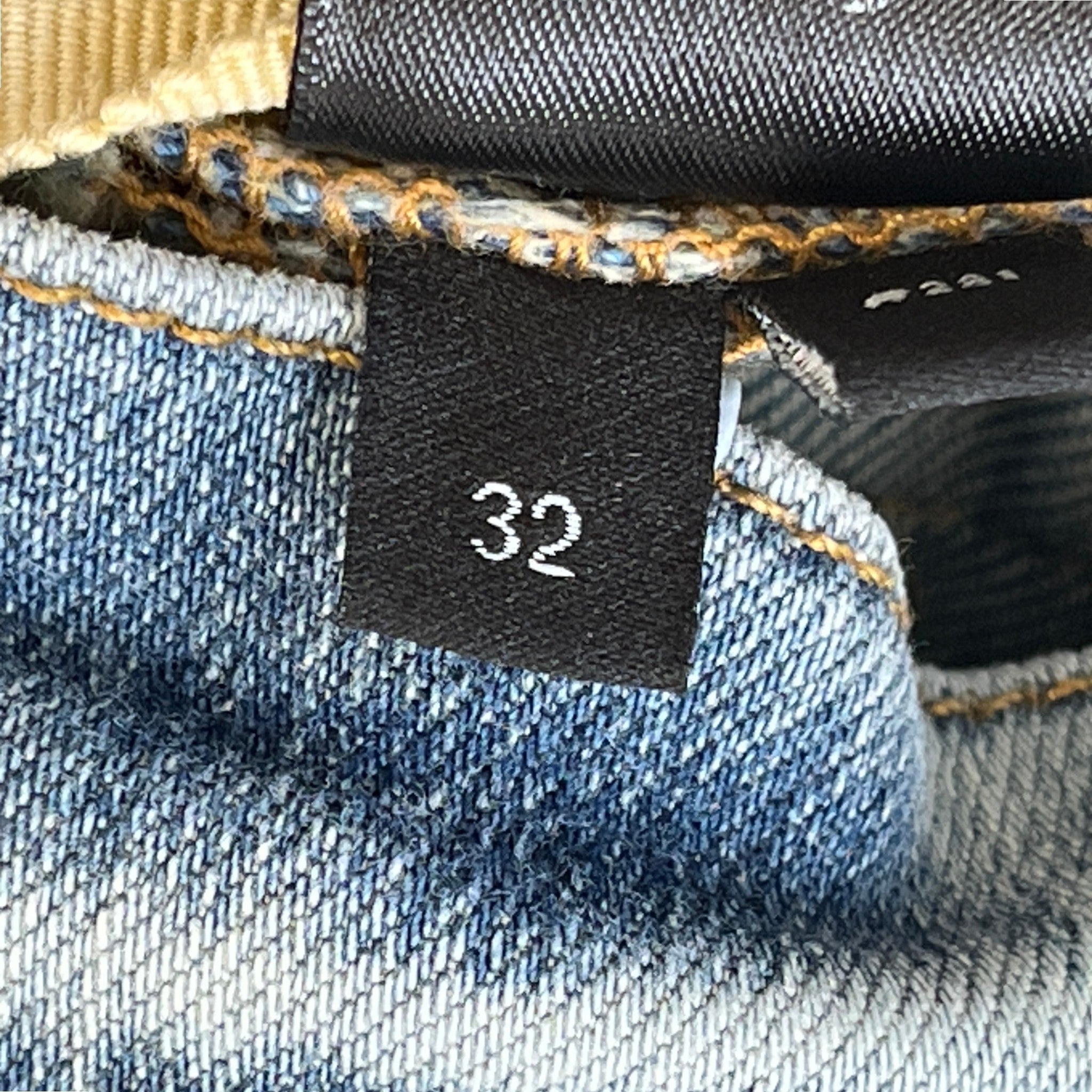 Men's Mx1 Distressed Bandana Jeans Blue Size IT 48 / UK 32