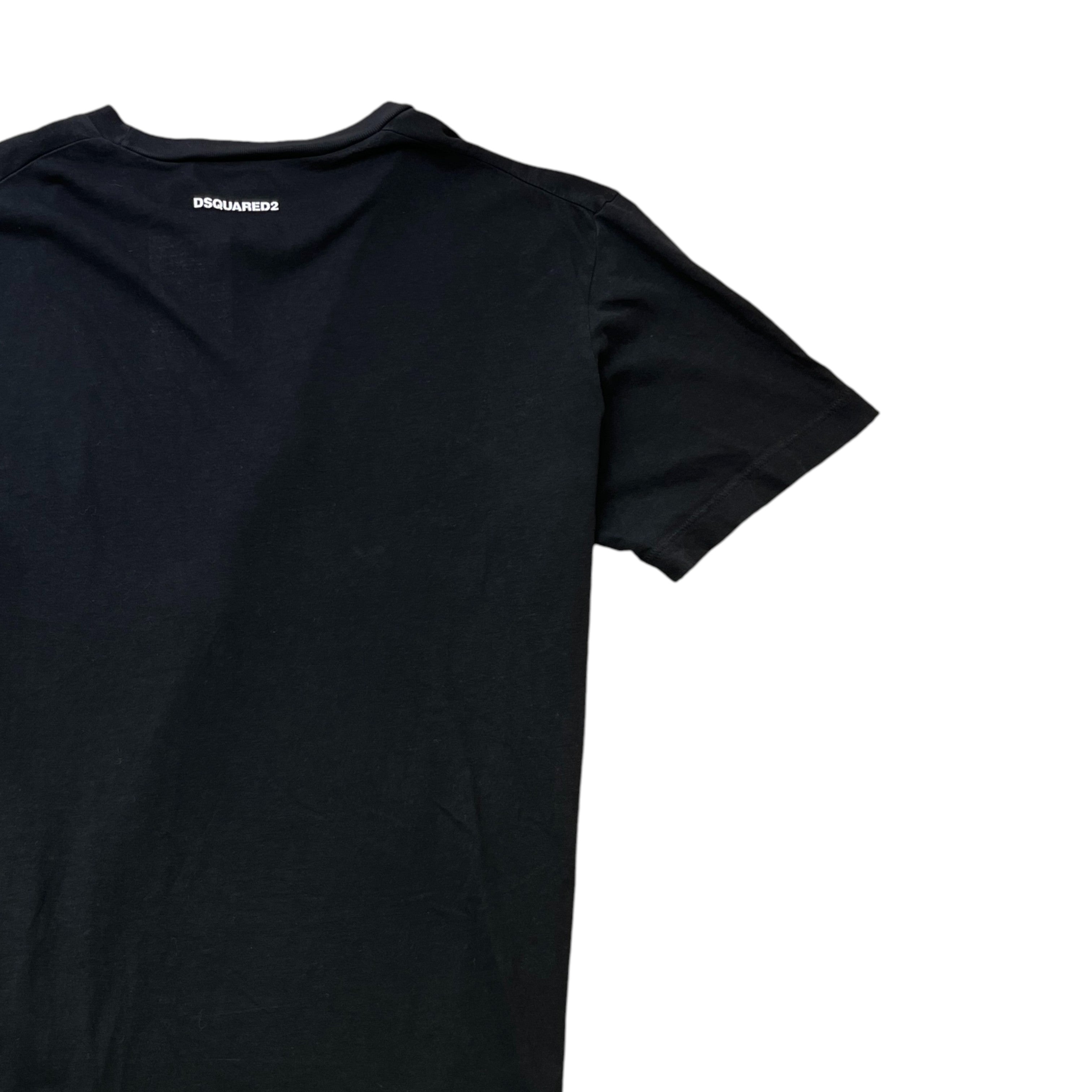 Men's Logo Print T-Shirt Black Size M