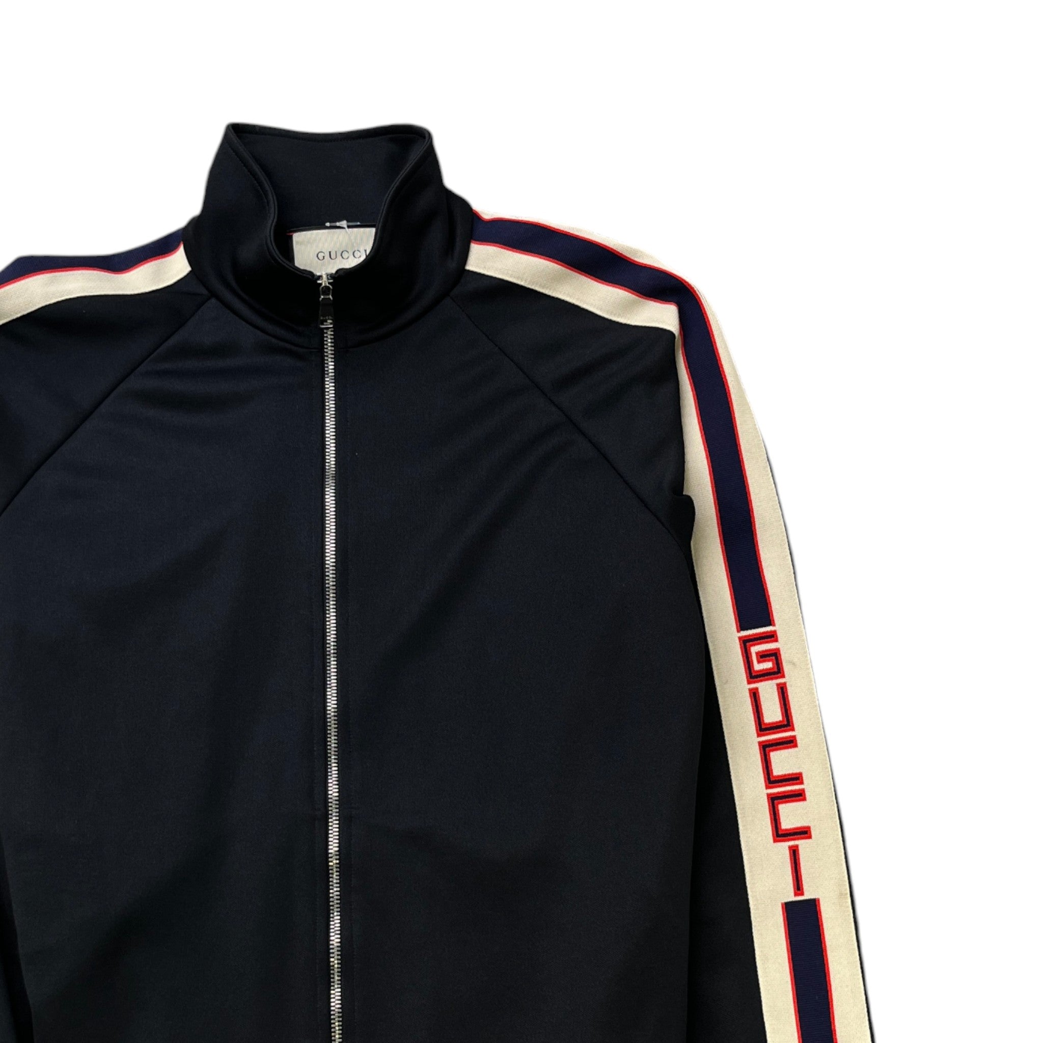 Men's Technical Jersey Track Jacket Black Size M