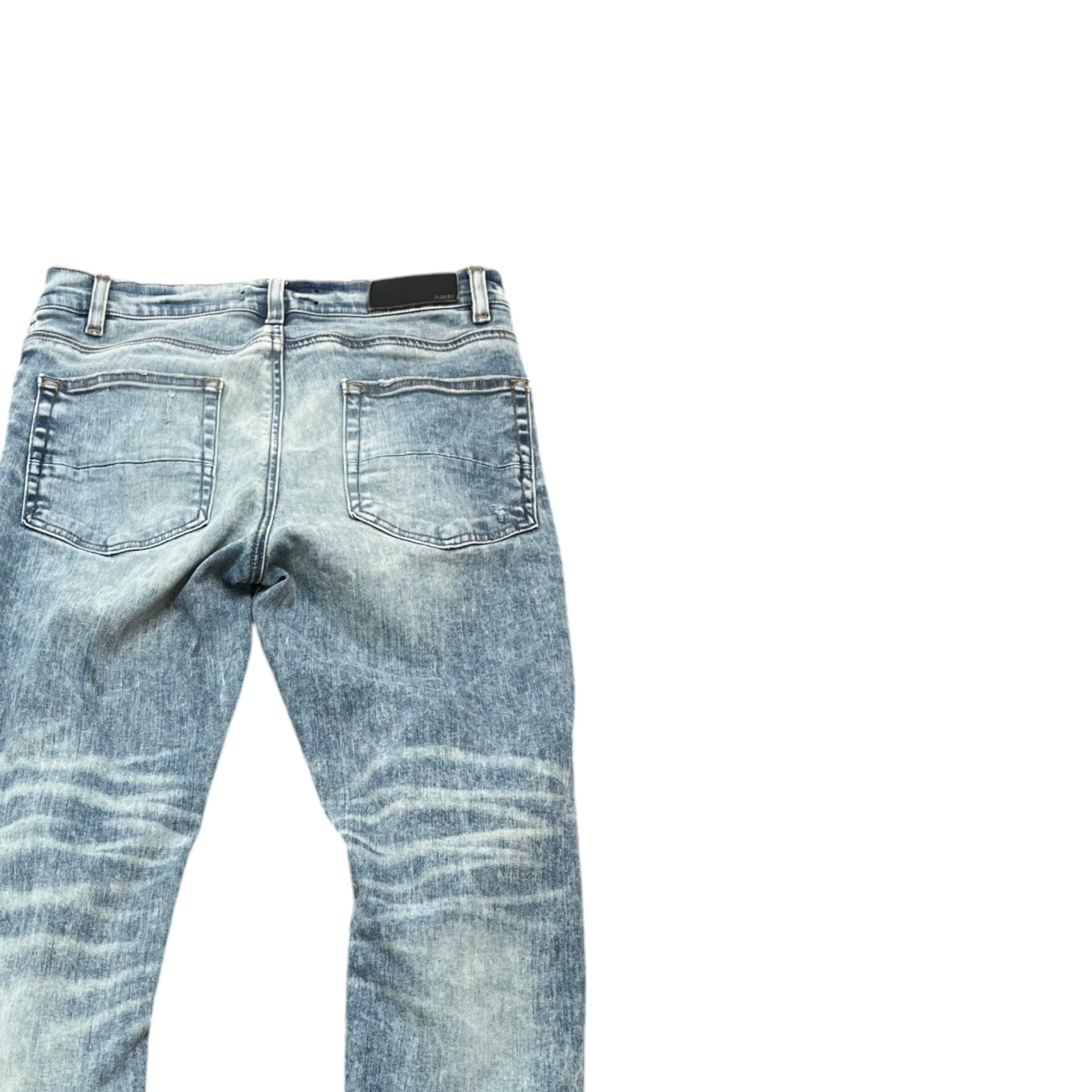 Men's Mx1 Distressed Bandana Jeans Blue Size IT 48 / UK 32