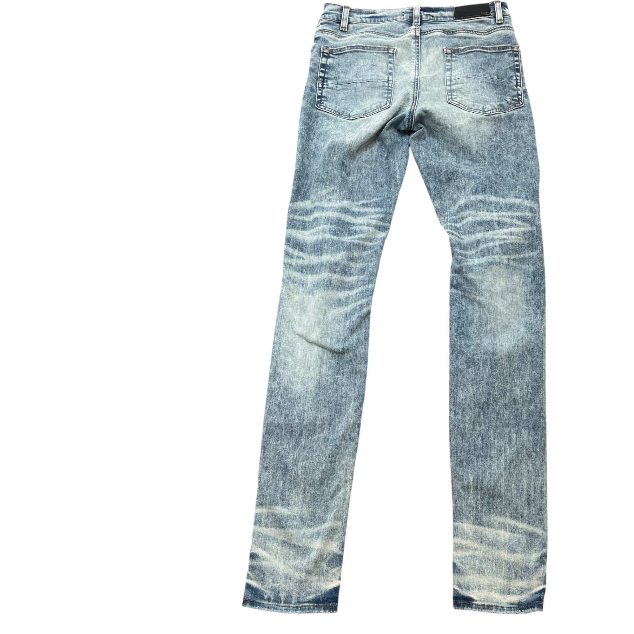 Men's Mx1 Distressed Bandana Jeans Blue Size IT 48 / UK 32