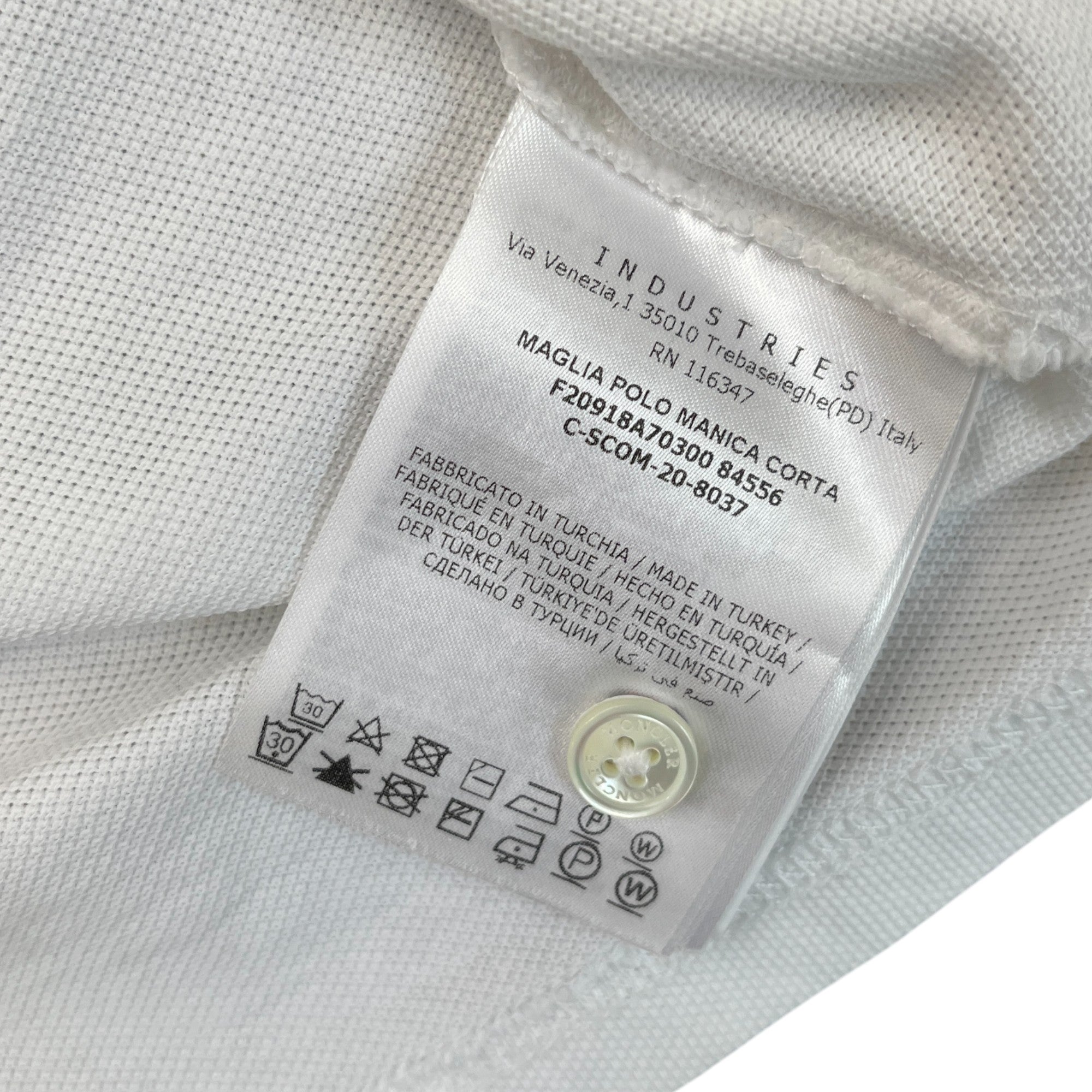 Men's Maglia Polo Shirt White Size S