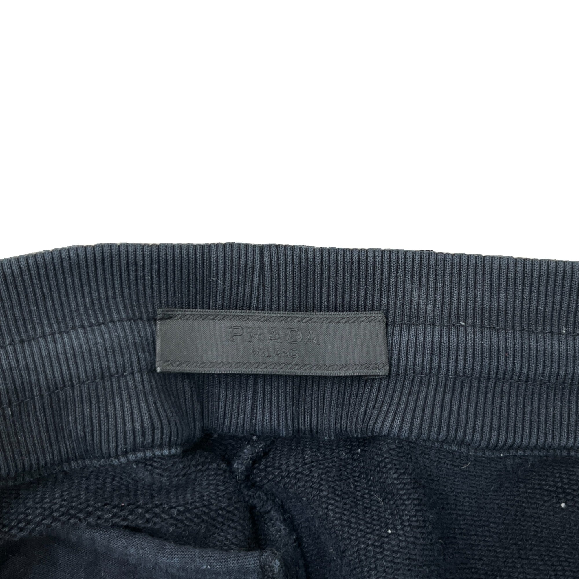 Men's Plaque Logo Joggers Black Size S