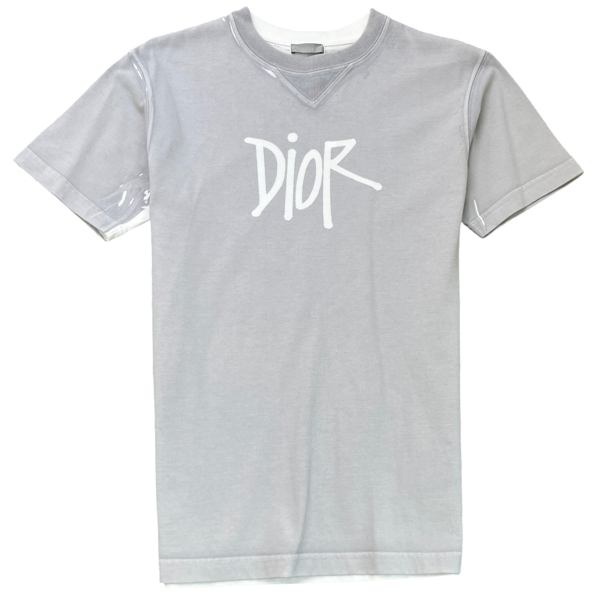 Men's X Shawn Stussy T-Shirt Grey Size XS