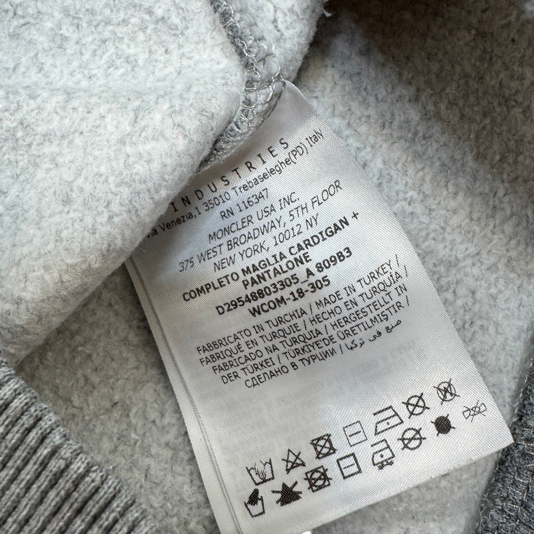 Men's Boys Age 4 Maglia Full Tracksuit Grey Size XXS