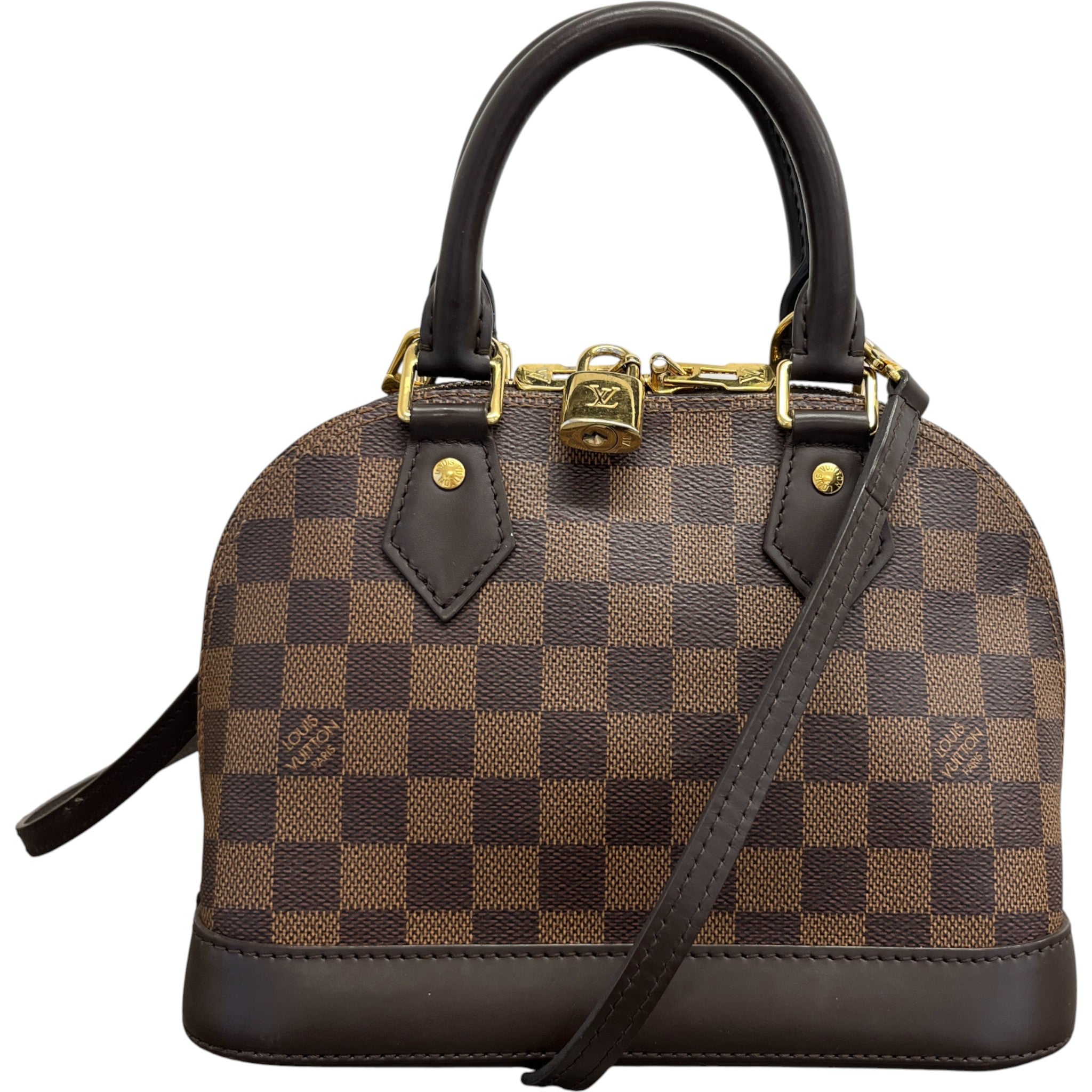 Women's Alma Bb Damier Ebene Bag Brown