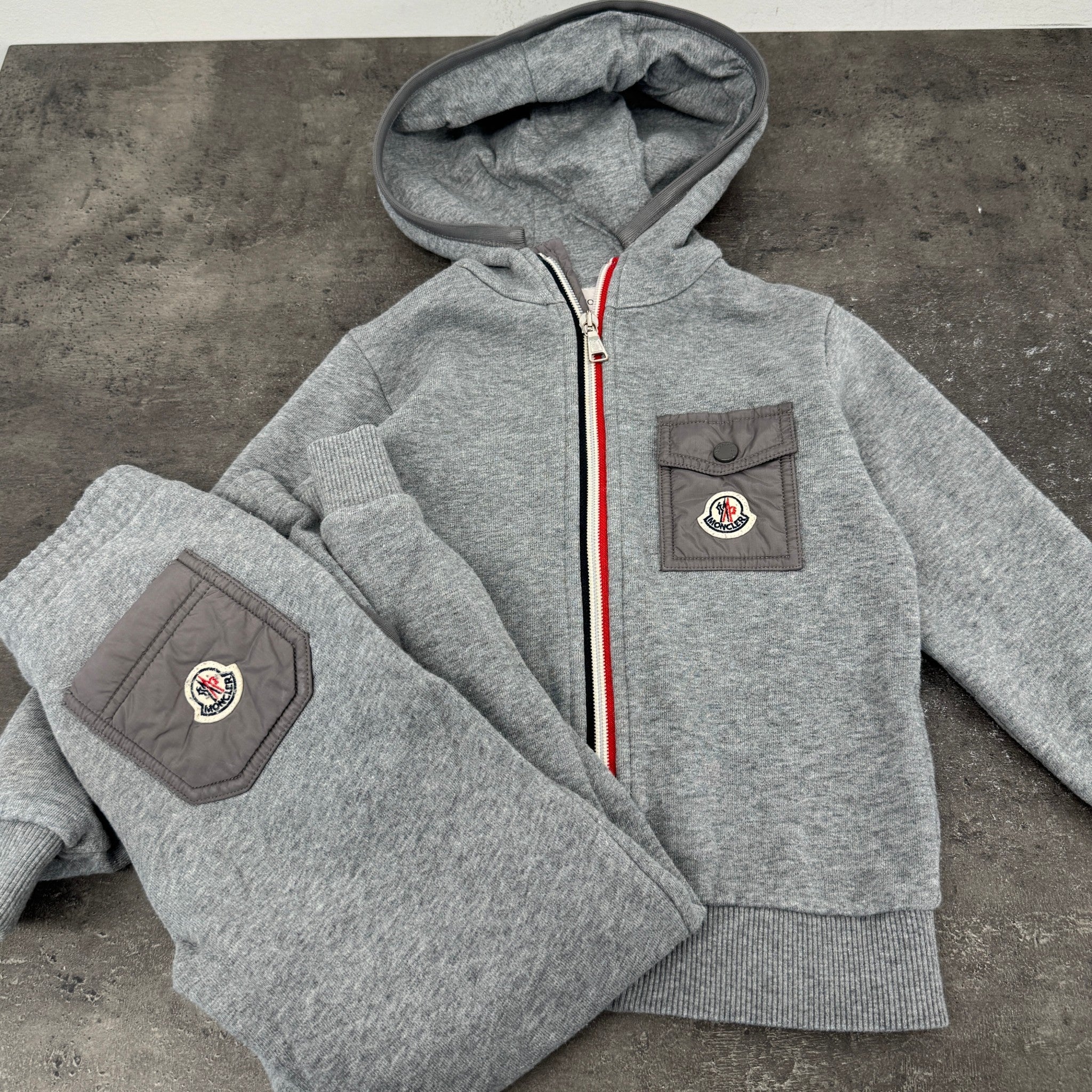 Men's Boys Age 4 Maglia Full Tracksuit Grey Size XXS