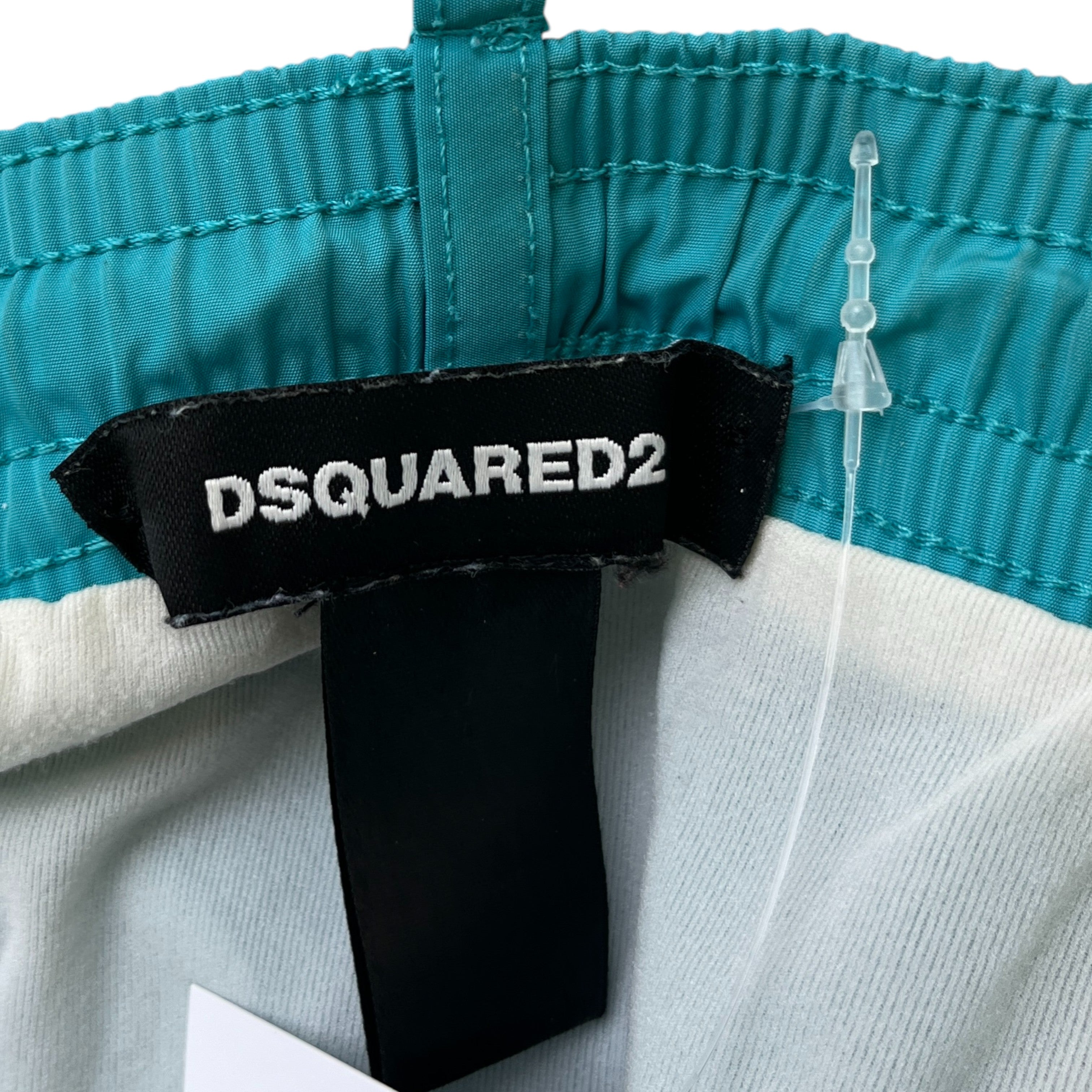 Men's Logo Print Swim Shorts Blue Size W32 / IT 48