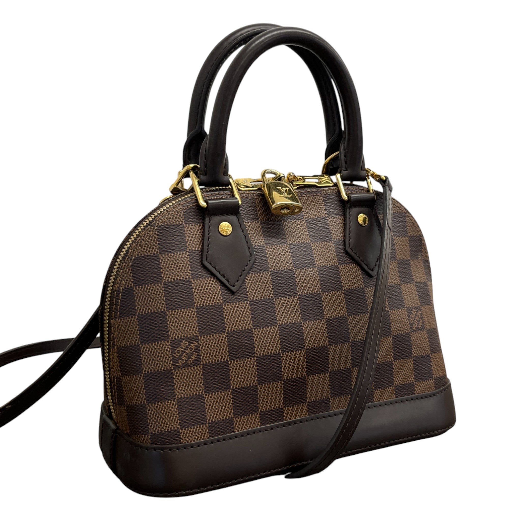 Women's Alma Bb Damier Ebene Bag Brown