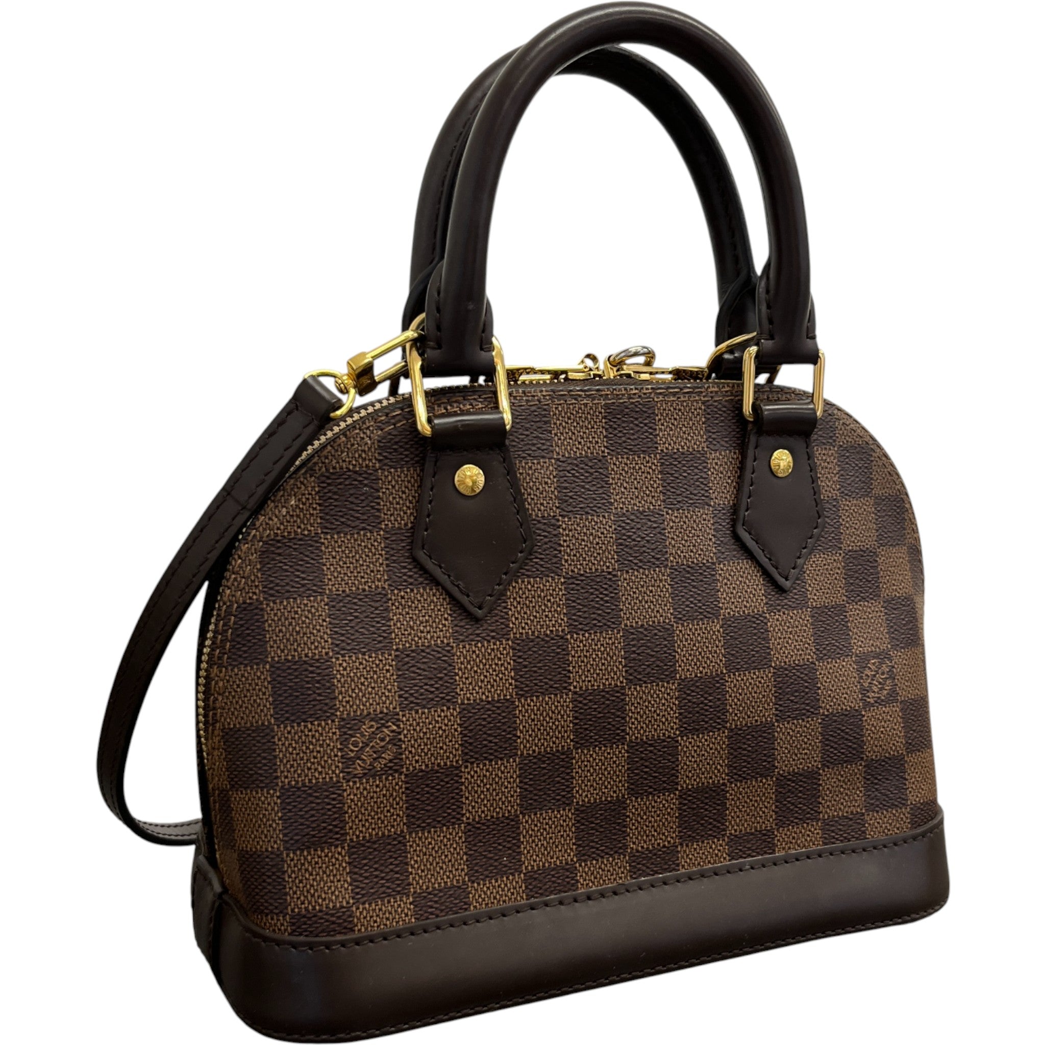 Women's Alma Bb Damier Ebene Bag Brown