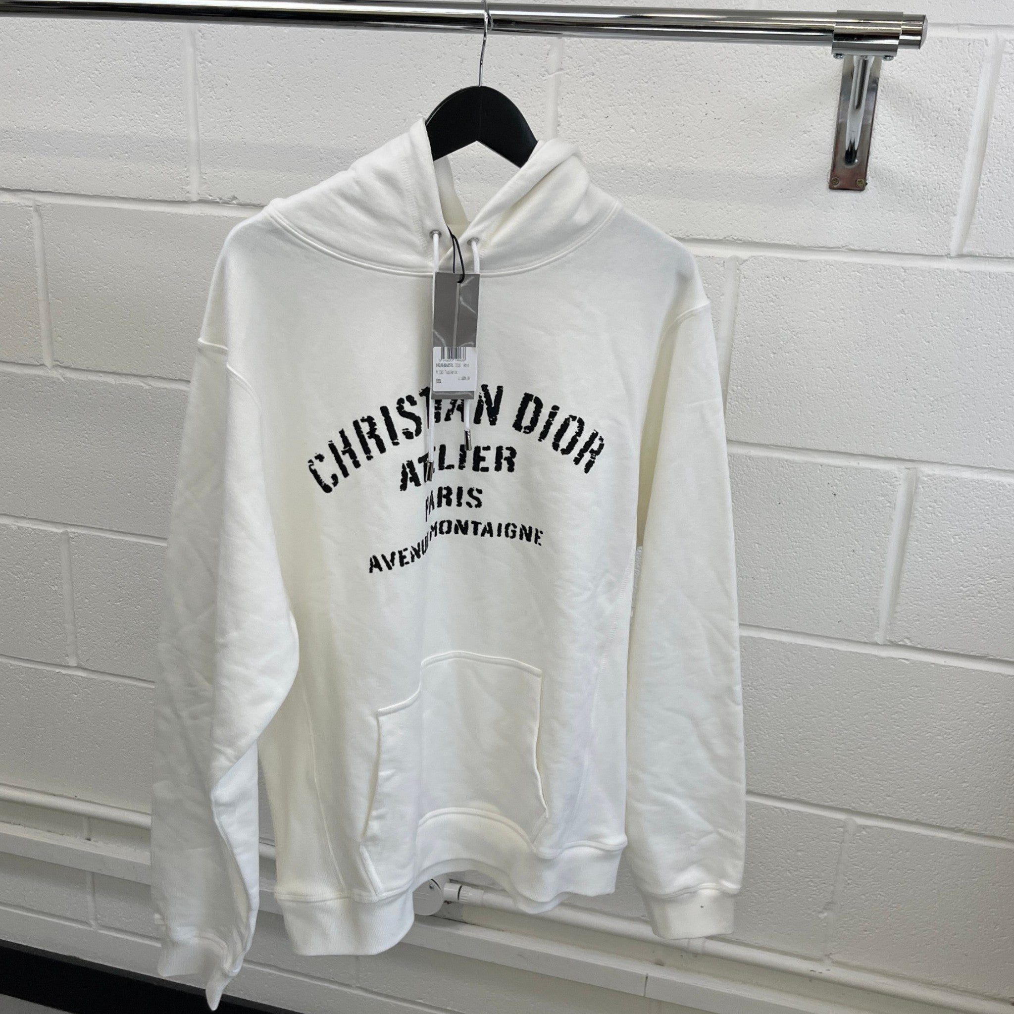 Men's Atelier Hoodie White Size XXL