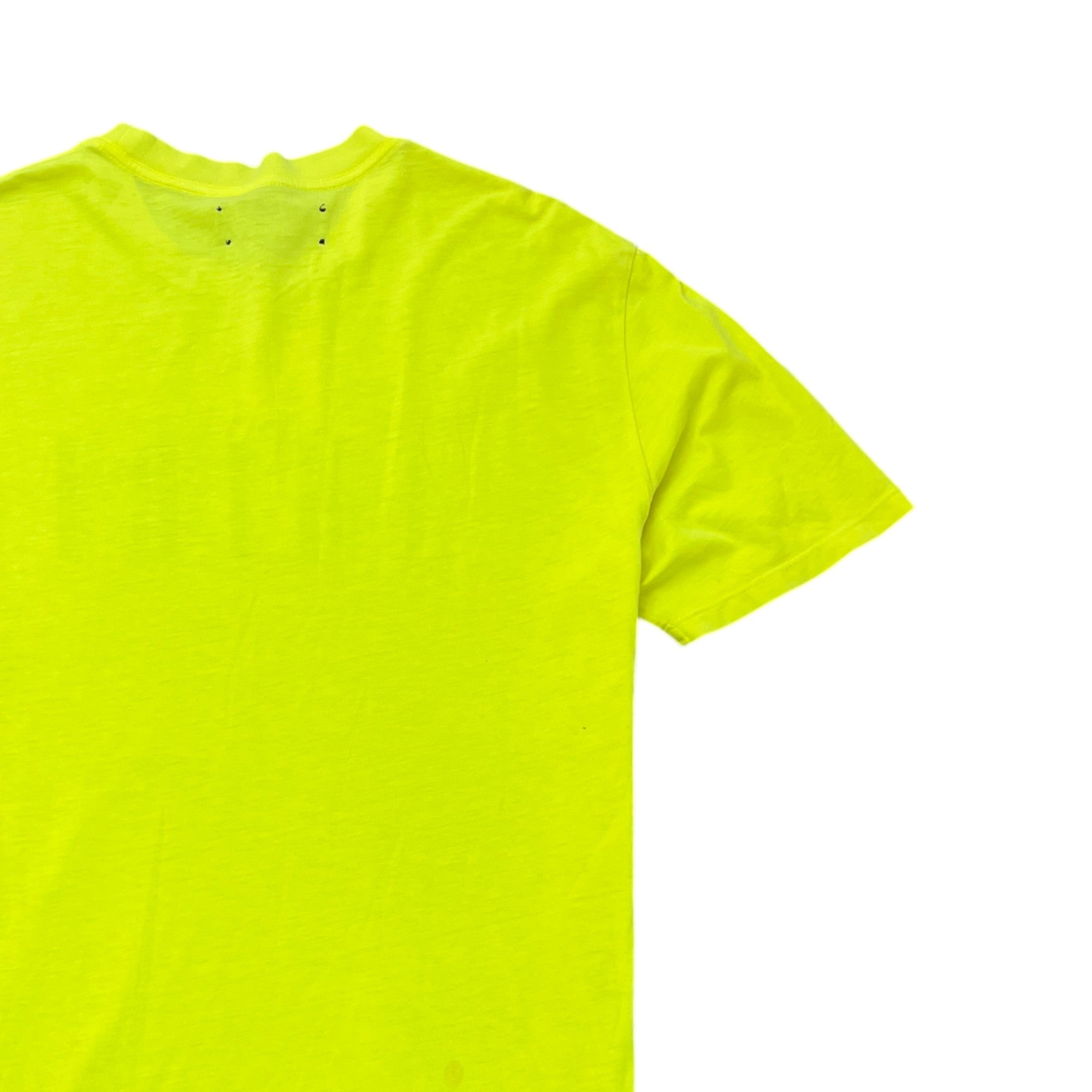 Men's Logo Print T-Shirt Yellow Size M
