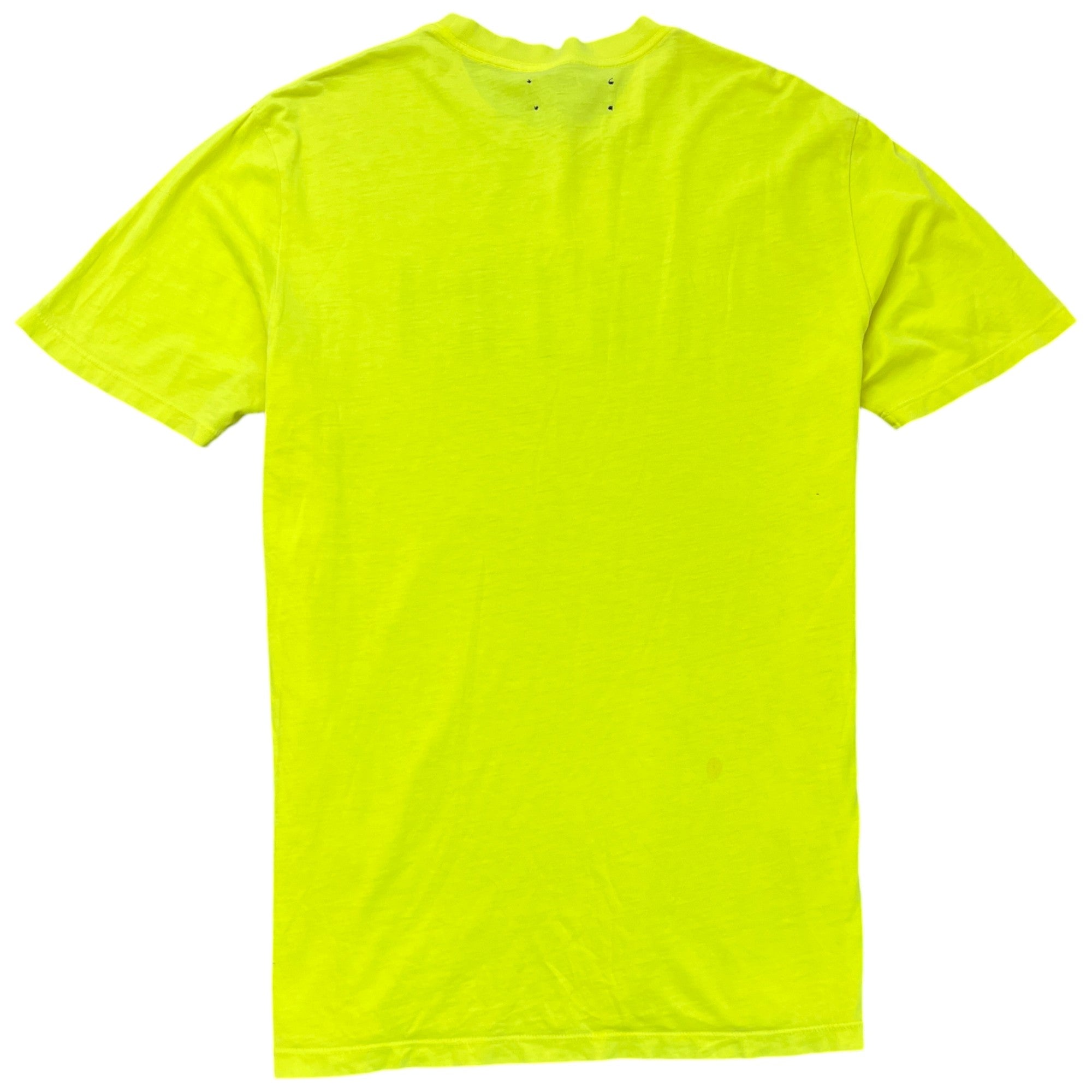 Men's Logo Print T-Shirt Yellow Size M