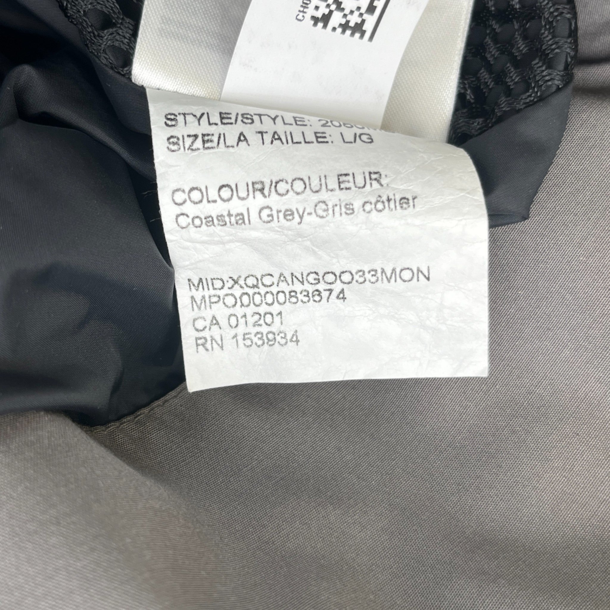 Men's Macmillan Down Jacket Grey Size L