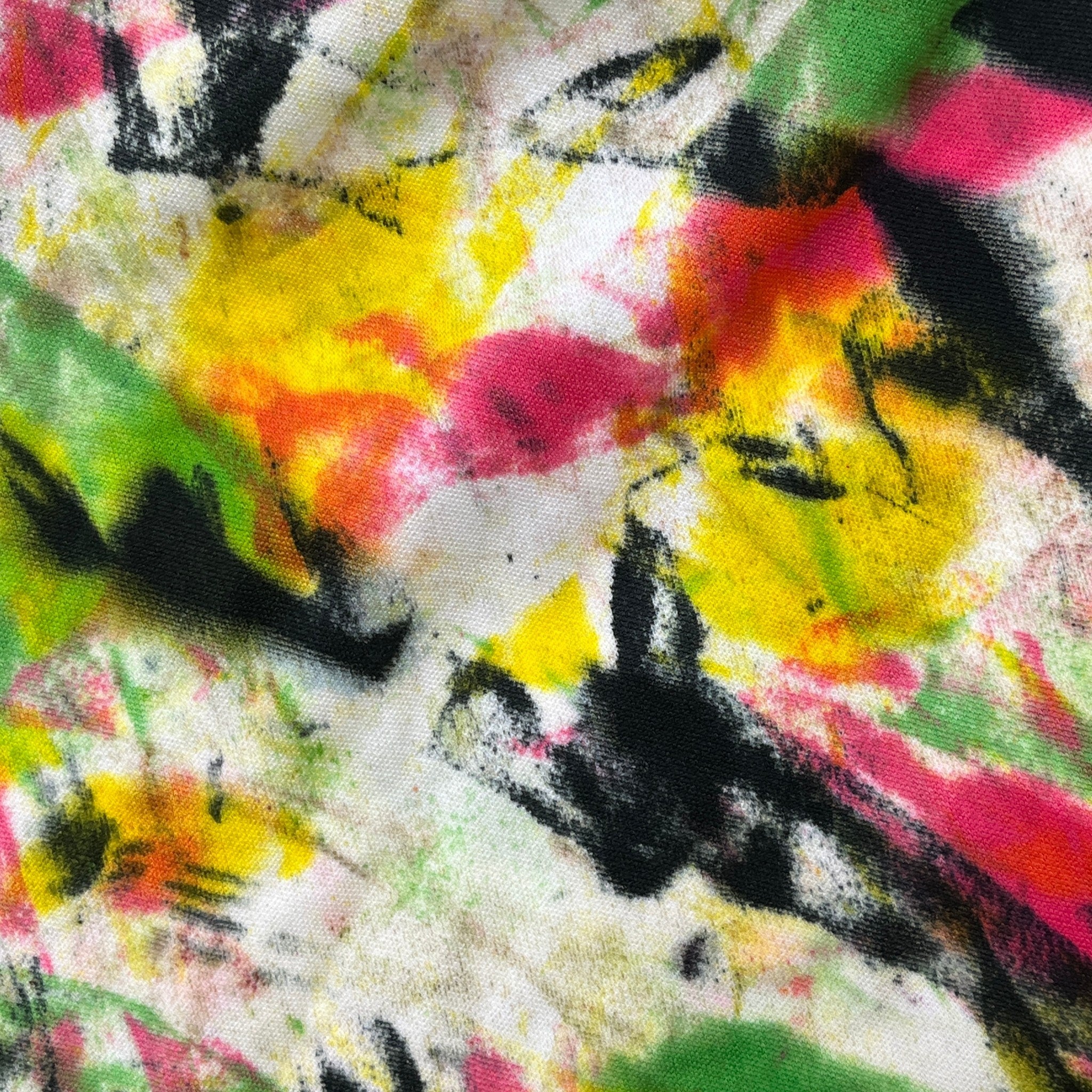 Men's Paint Splatter Shorts Multi-Coloured Size XS