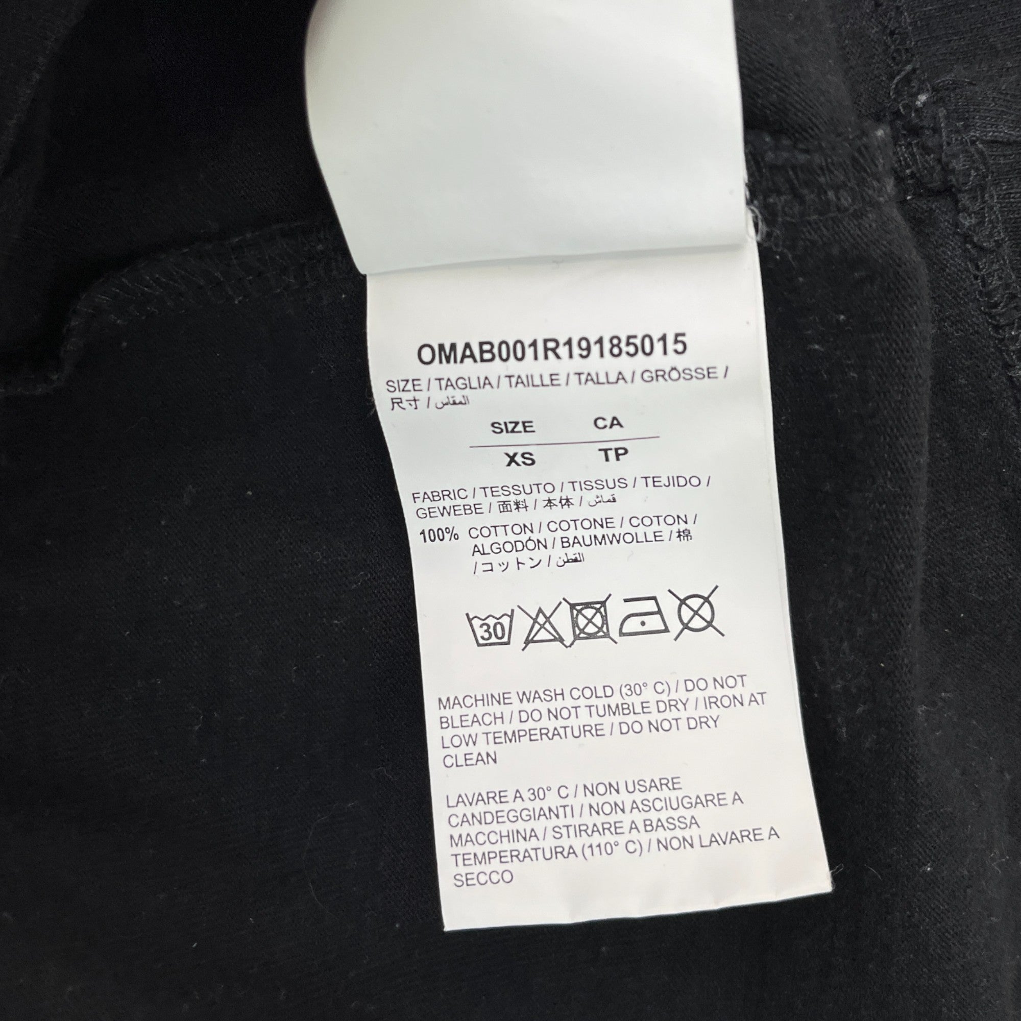 Men's Impressionism Arrow Long Sleeve T-Shirt Black Size XS