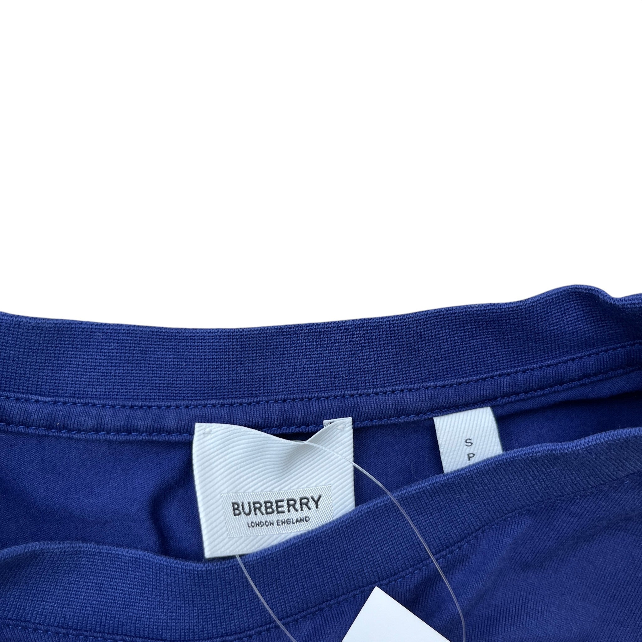 Men's Logo Print T-Shirt Blue Size S