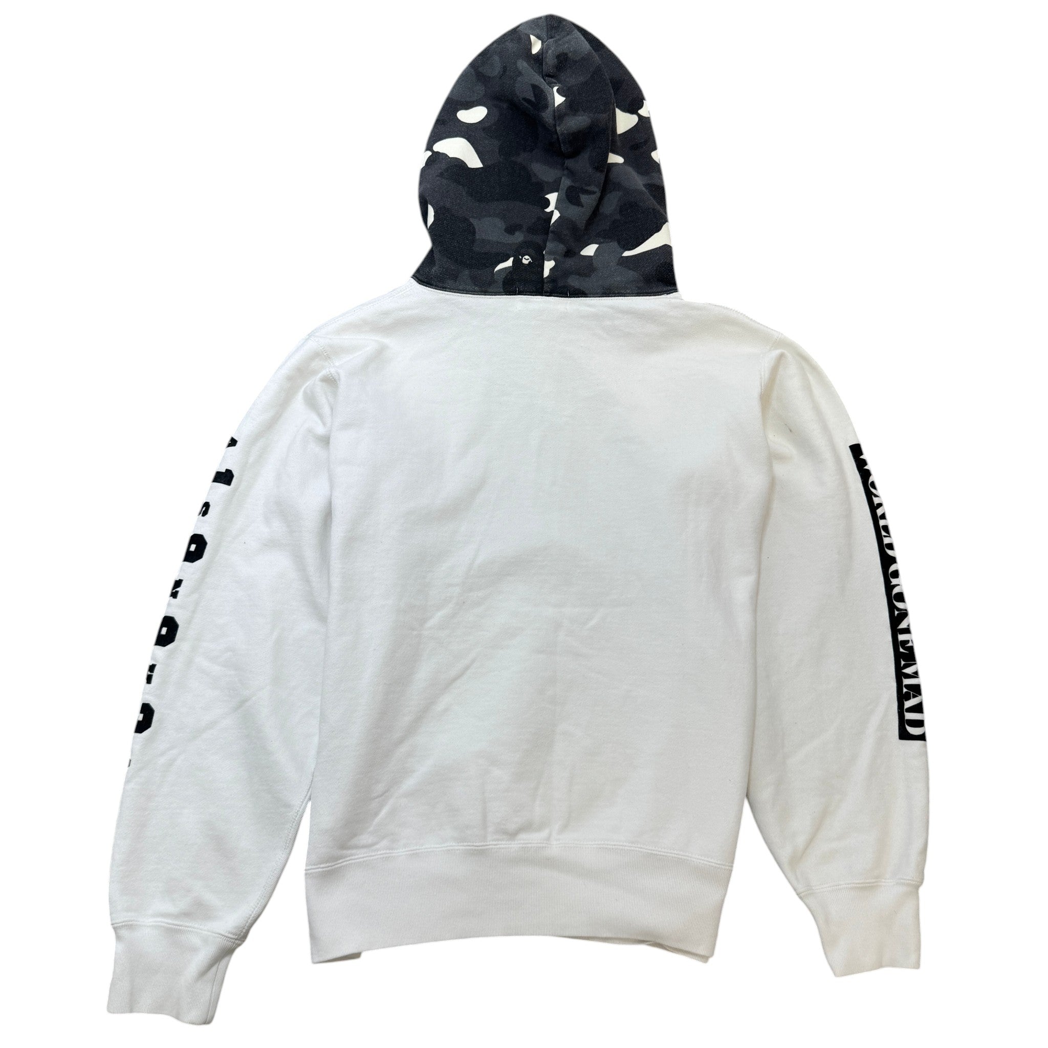 Men's Camo Print Hoodie White Size XL
