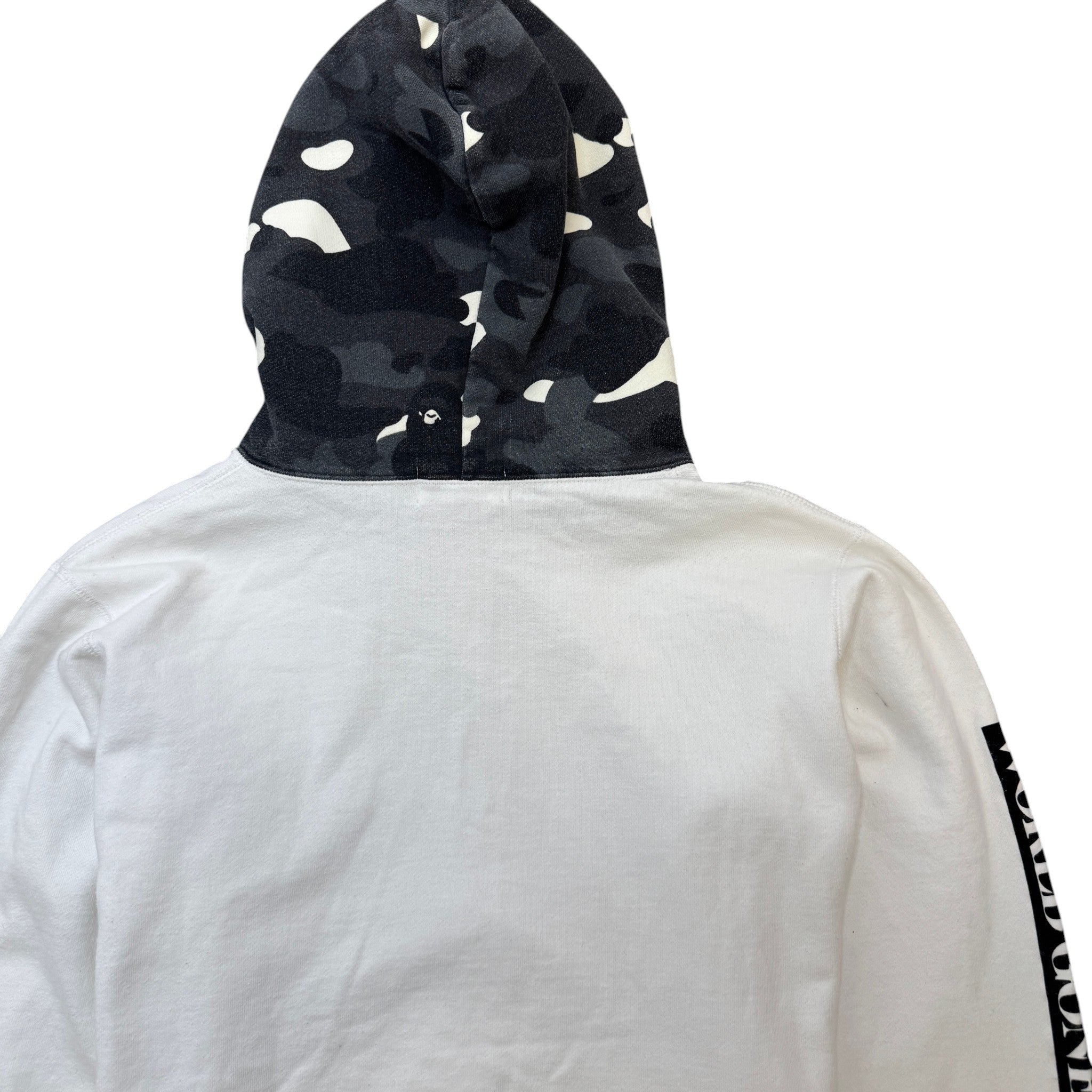Men's Camo Print Hoodie White Size XL