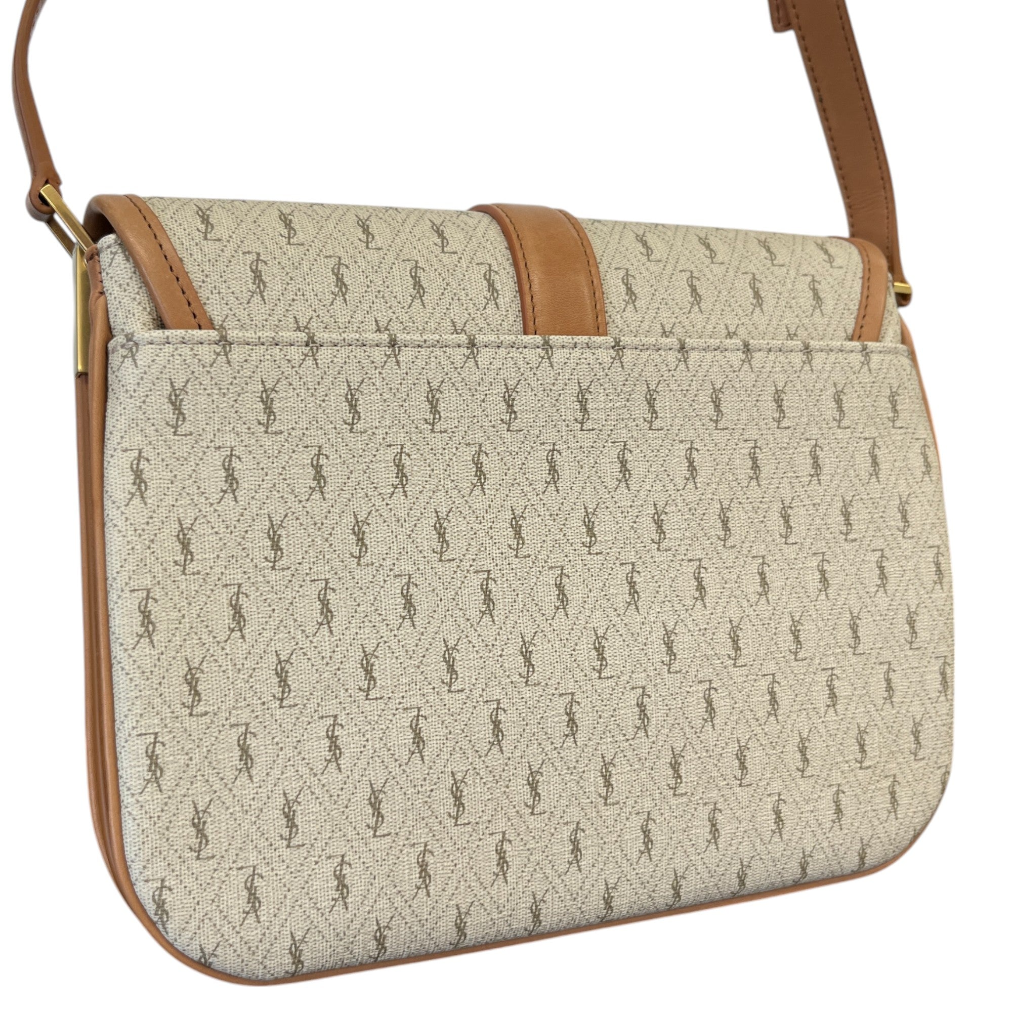Women's Monogram Satchel Bag Beige