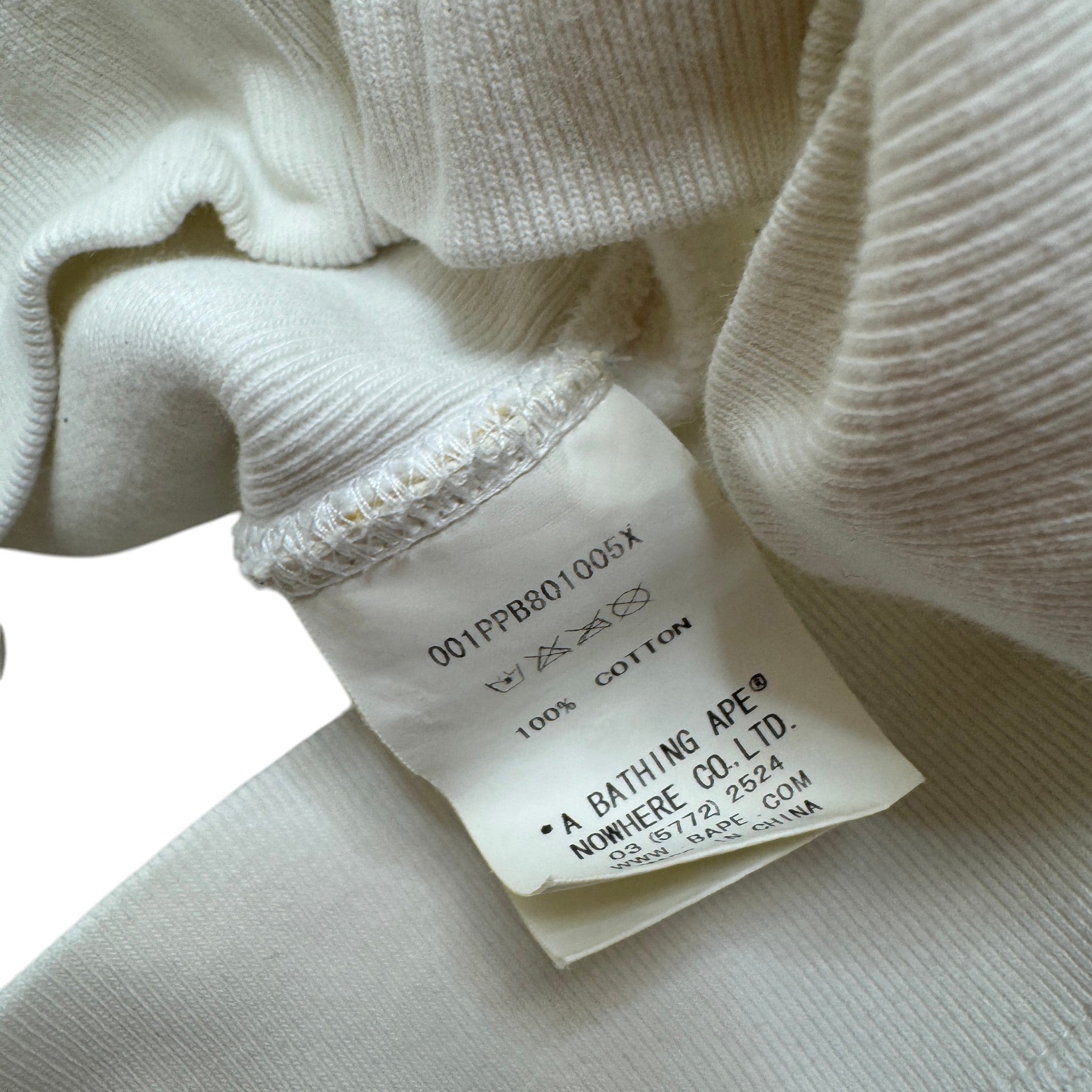 Men's Camo Print Hoodie White Size XL
