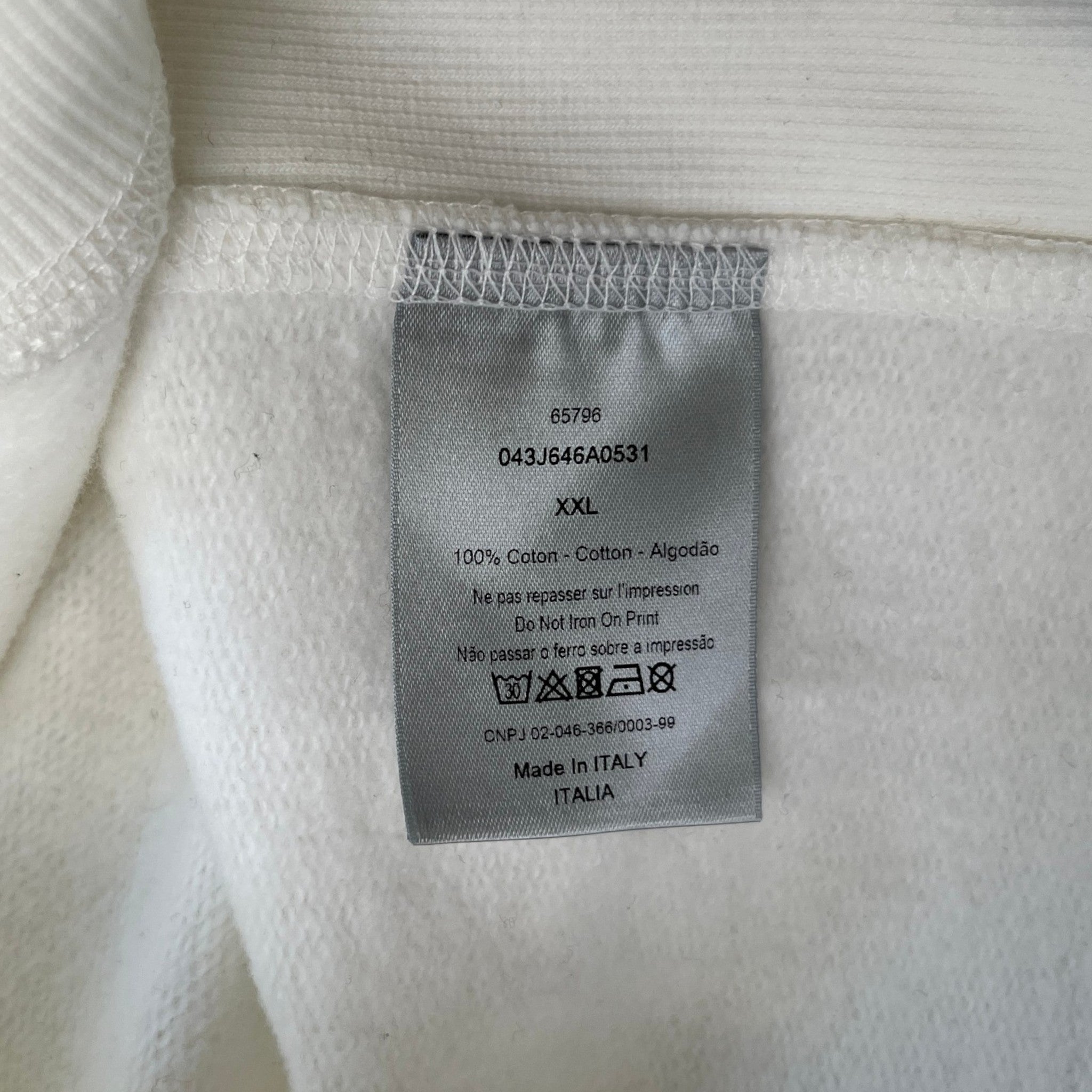 Men's Atelier Hoodie White Size XXL