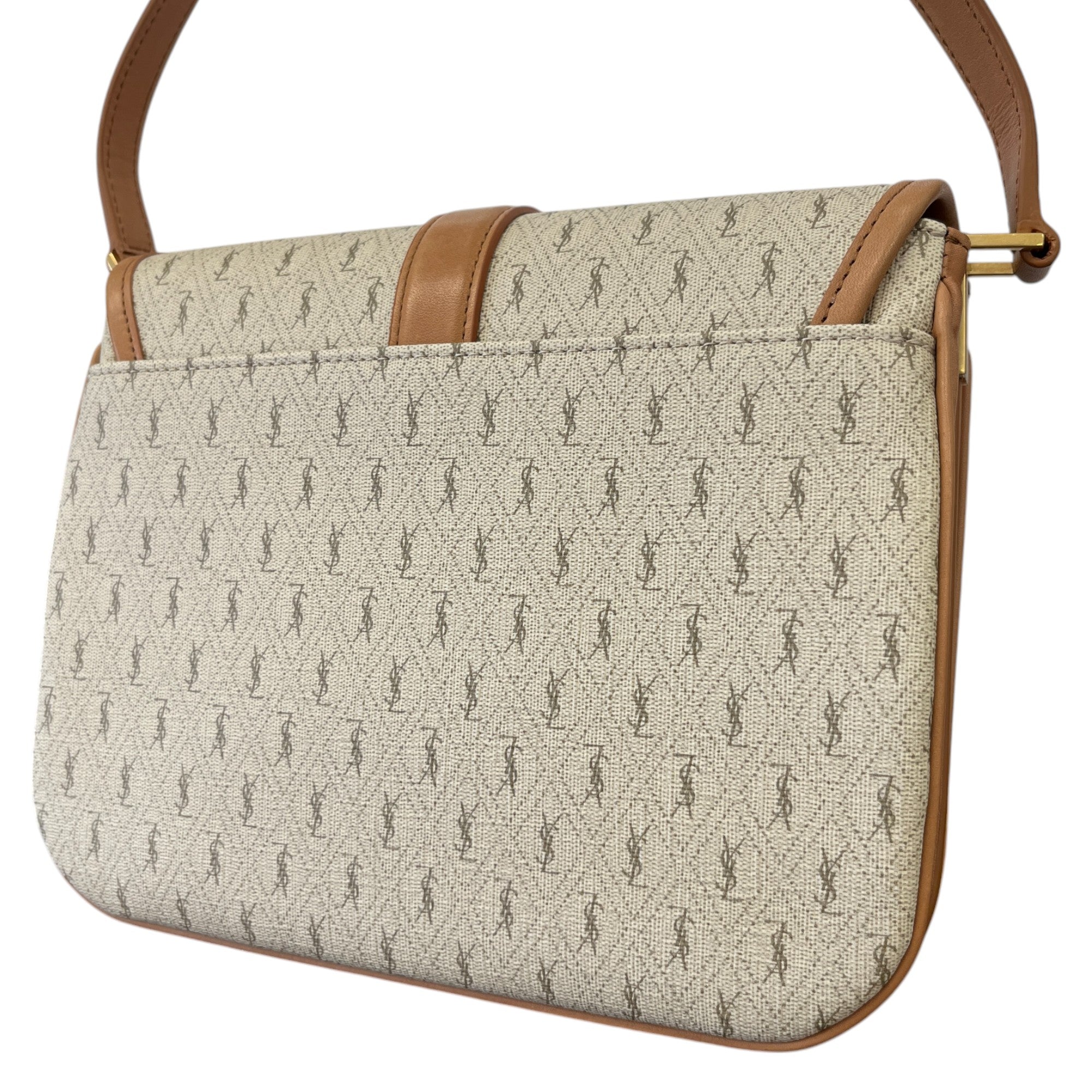 Women's Monogram Satchel Bag Beige