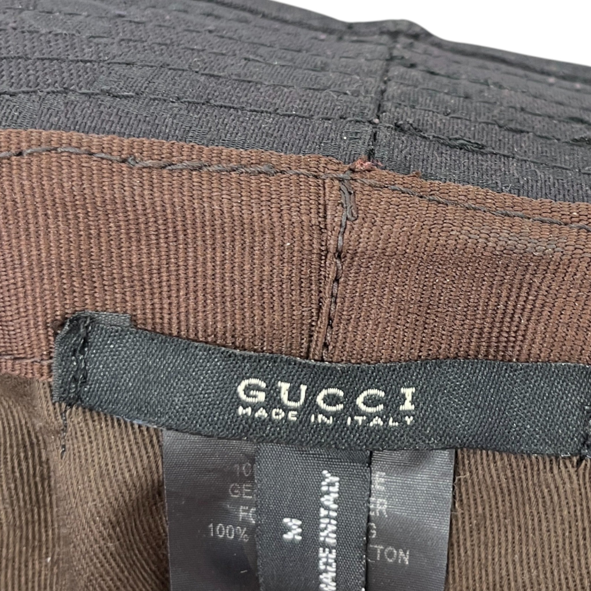 Men's Gg Canvas Hat Black