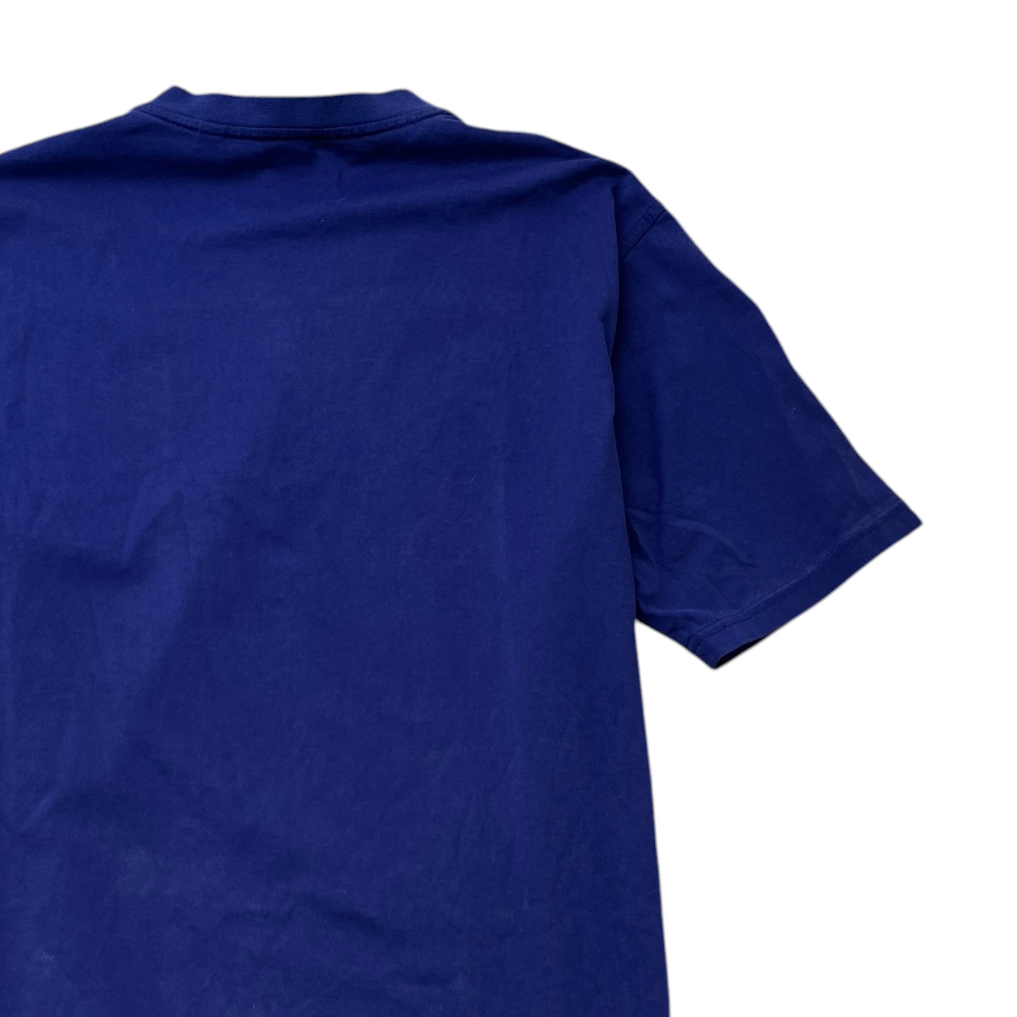 Men's Logo Print T-Shirt Blue Size S
