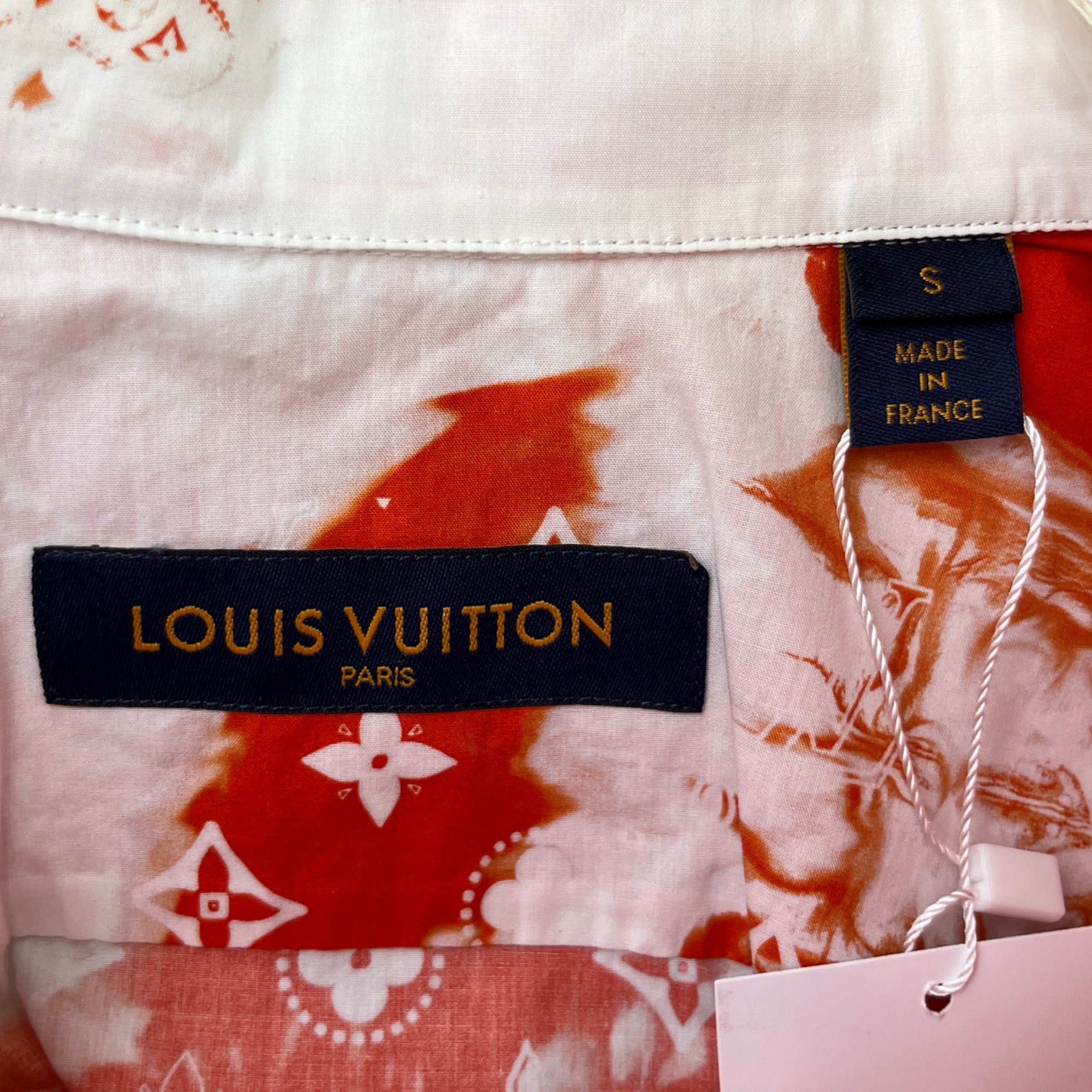 Men's Monogram Bandana Shirt Red Size S