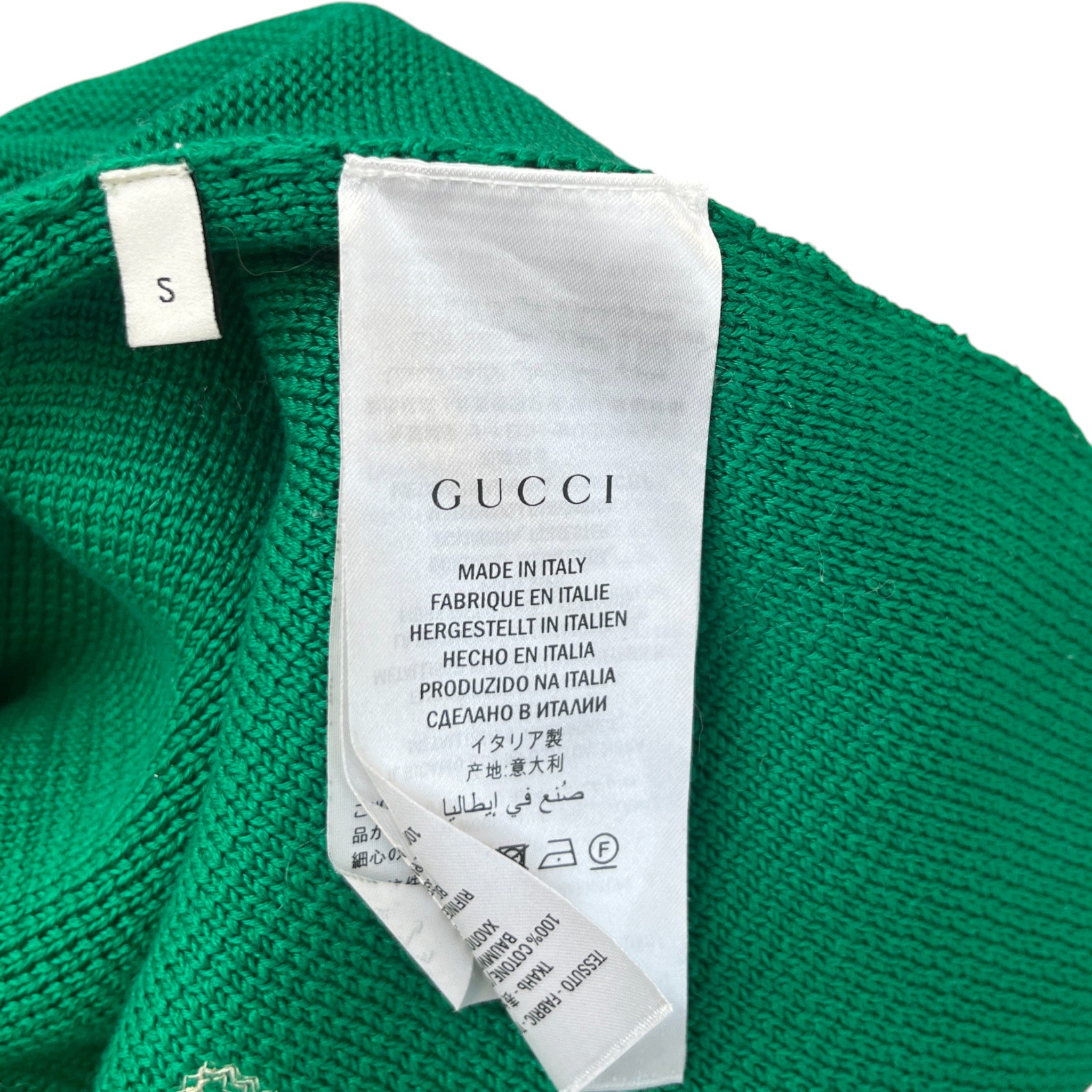 Men's Embroidered Floral Bomber Jacket Green Size S