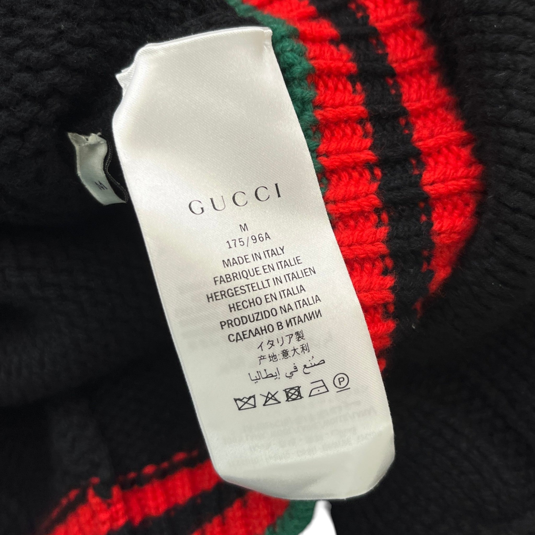 Men's Cable-Knit Web Jumper Black Size M