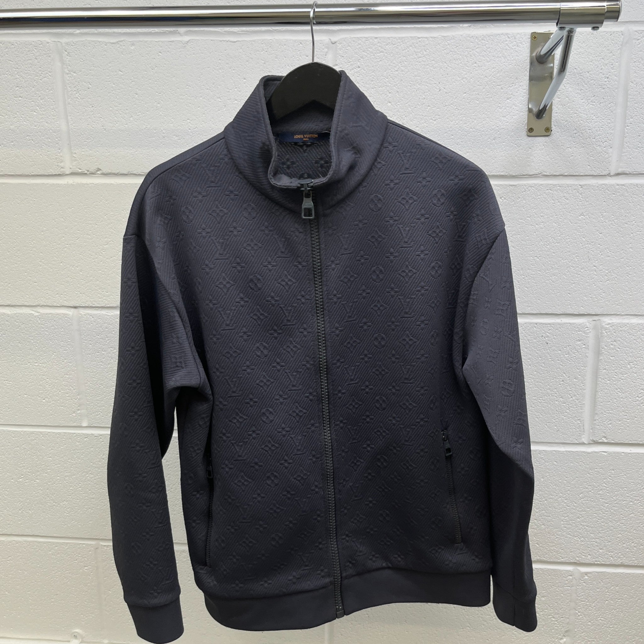 Men's Monogram Track Jacket Grey Size M