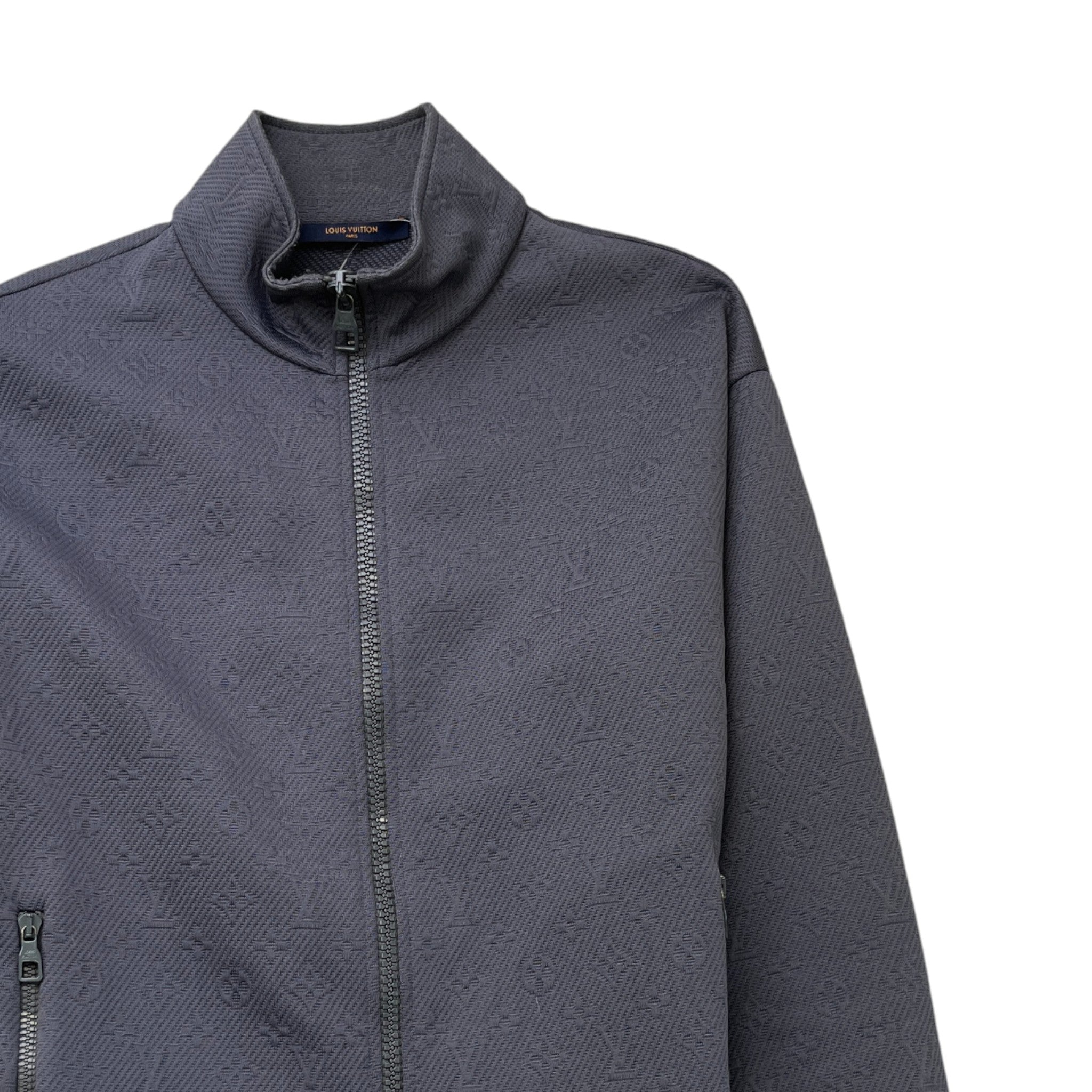 Men's Monogram Track Jacket Grey Size M