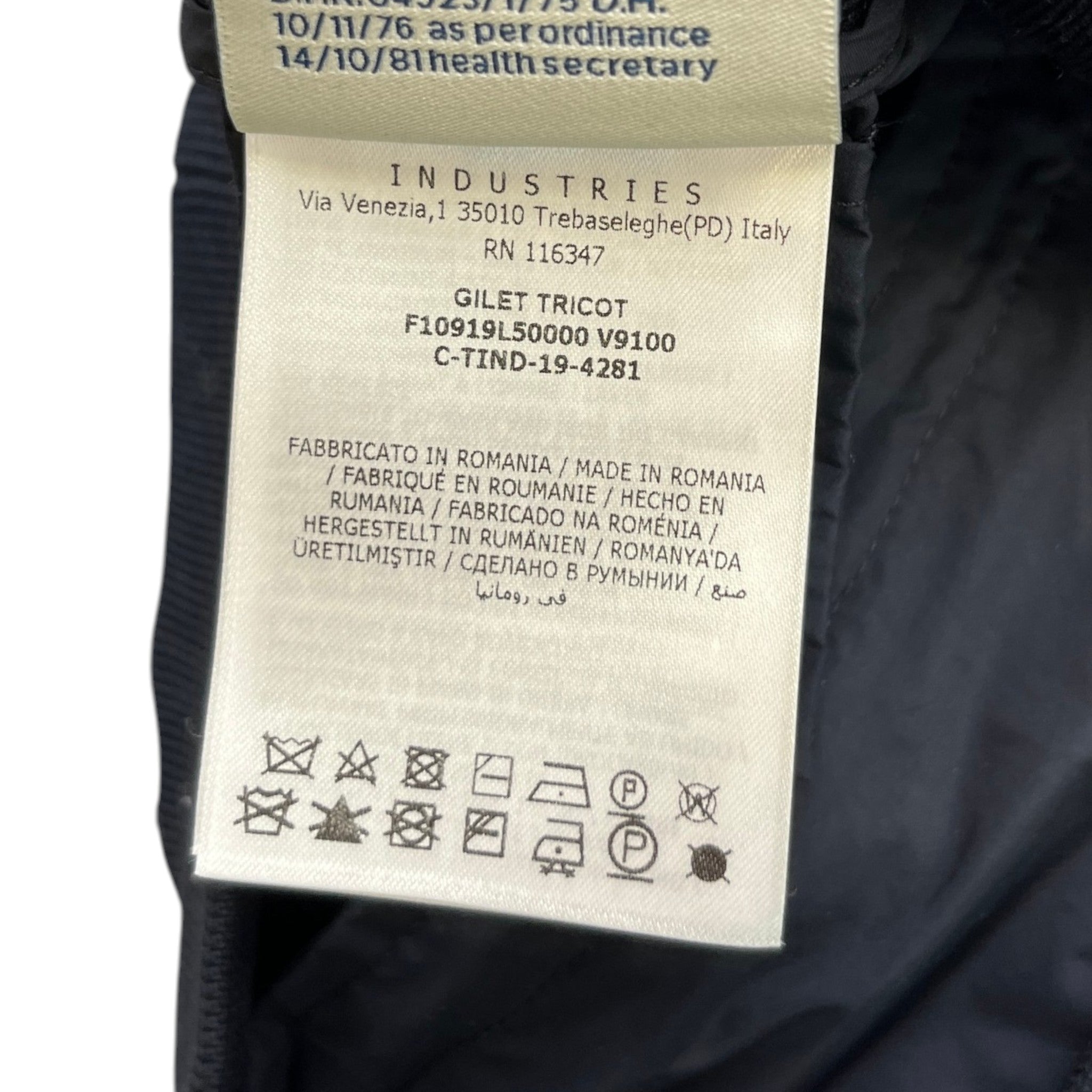 Men's Maglia Gilet Navy Size 6 / XXXL