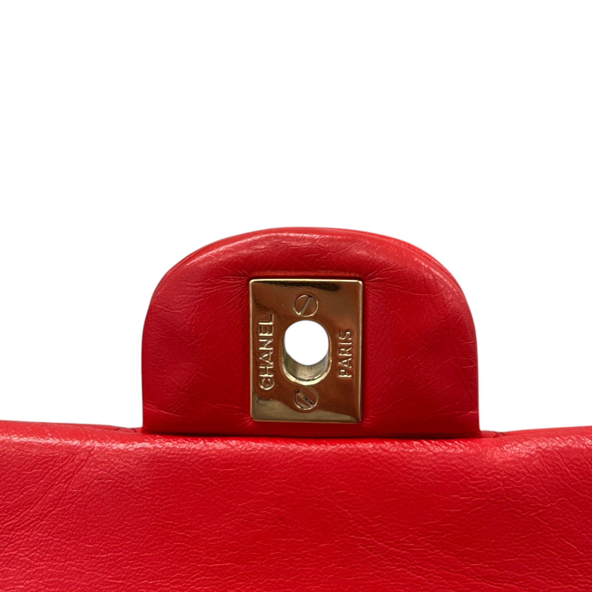 Women's Mini Classic Flap Lambskin Bag Red