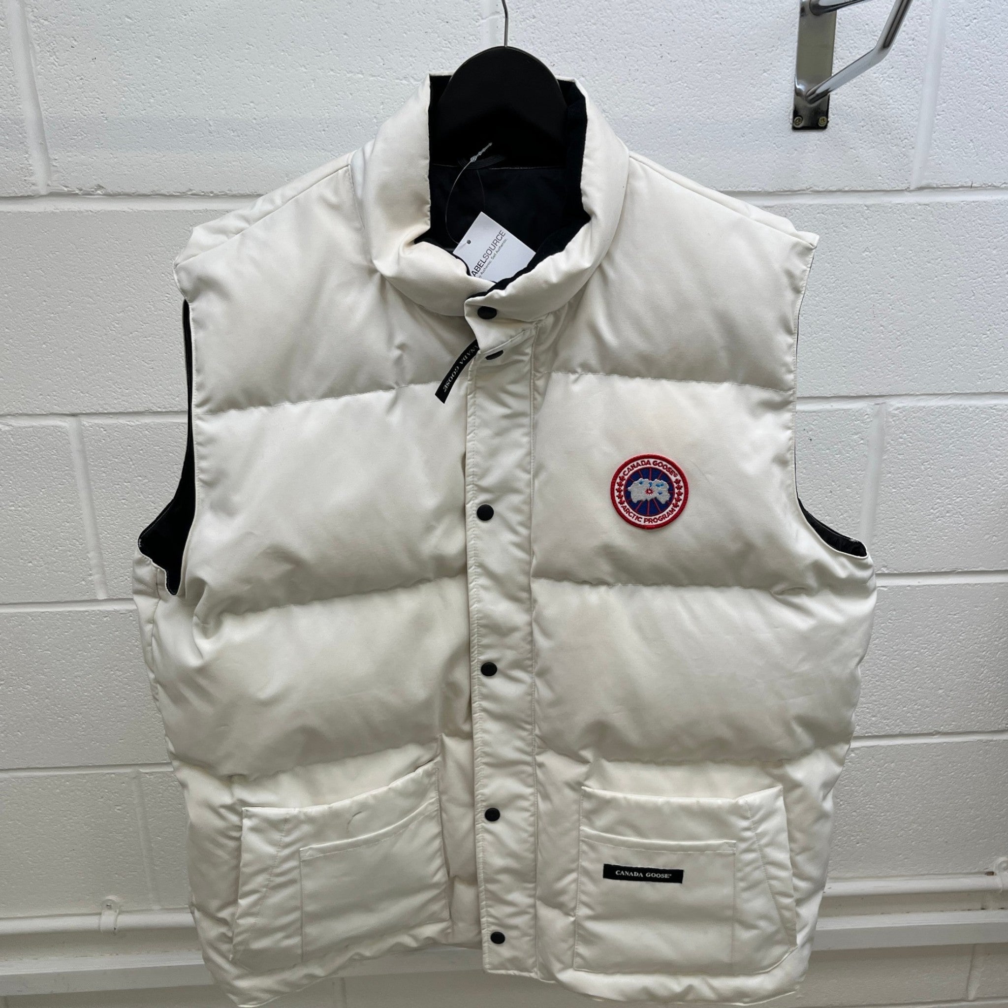 Men's Freestyle Gilet White Size XXXL