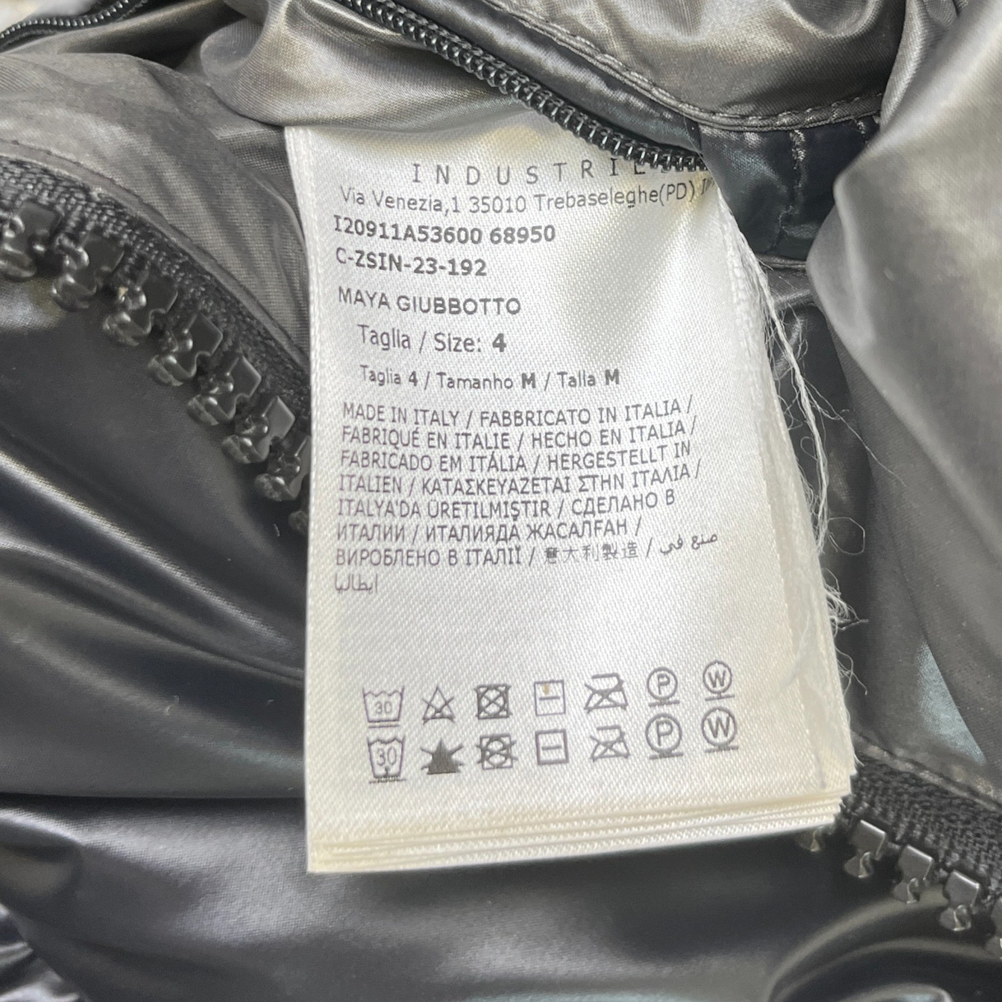 Men's Maya Down Jacket Black Size 4 / XL