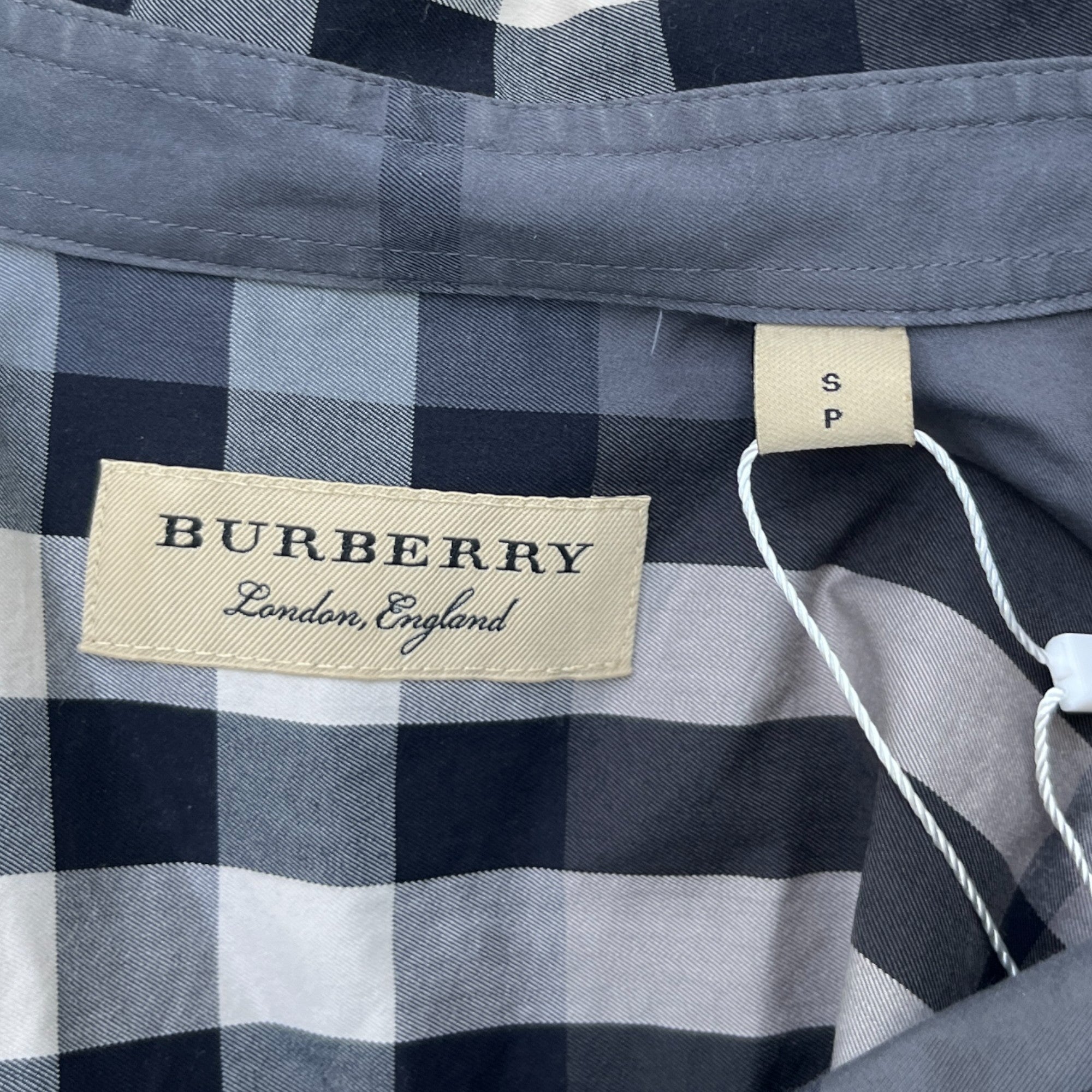 Men's Check Shirt Black Size S