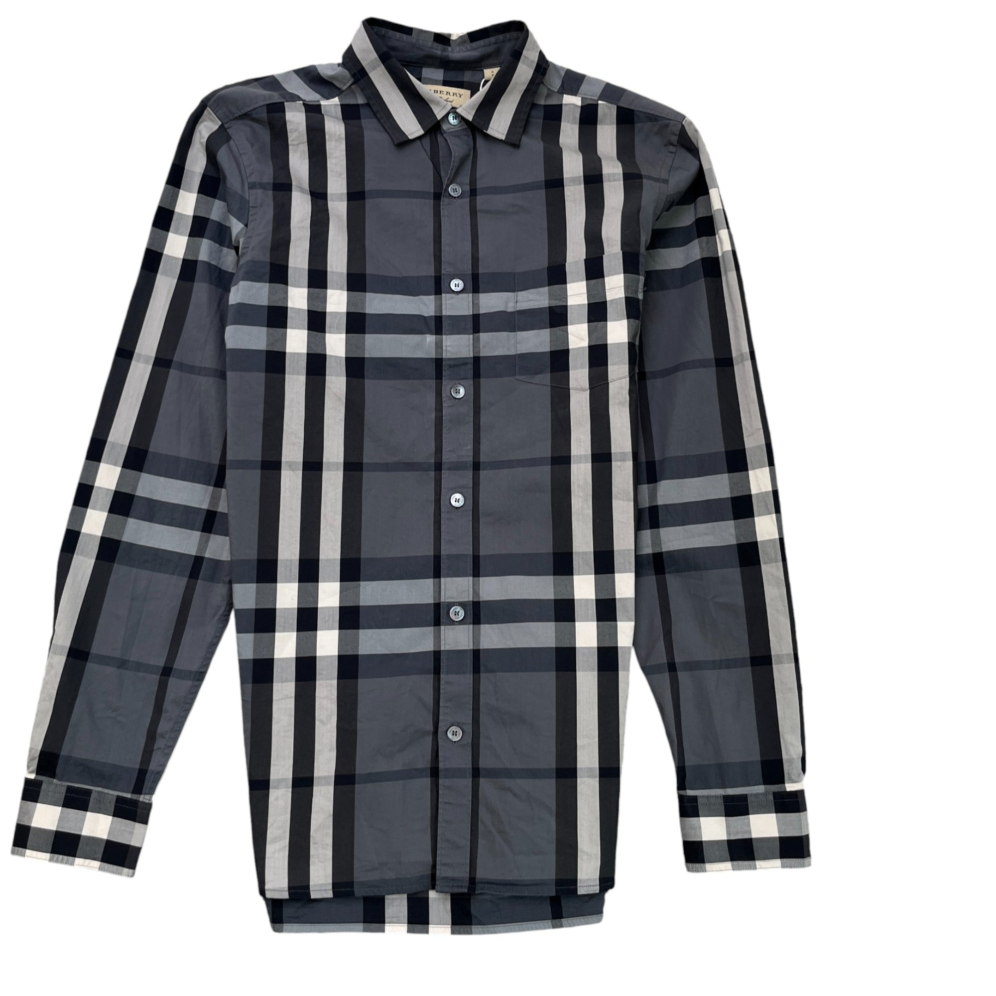 Men's Check Shirt Black Size S