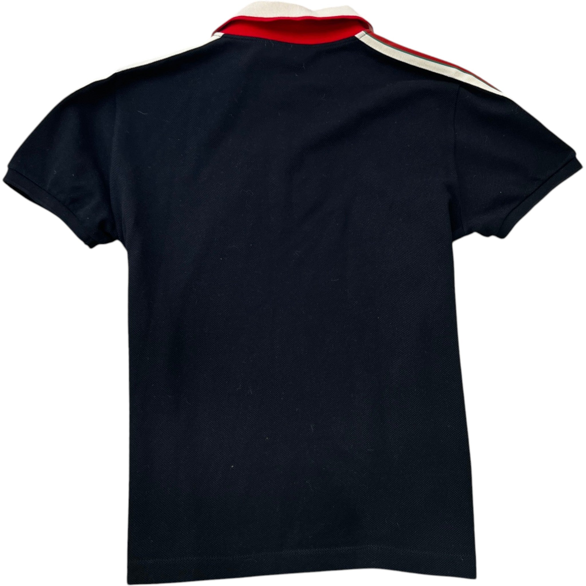 Men's Tape Logo Polo Shirt Black Size S