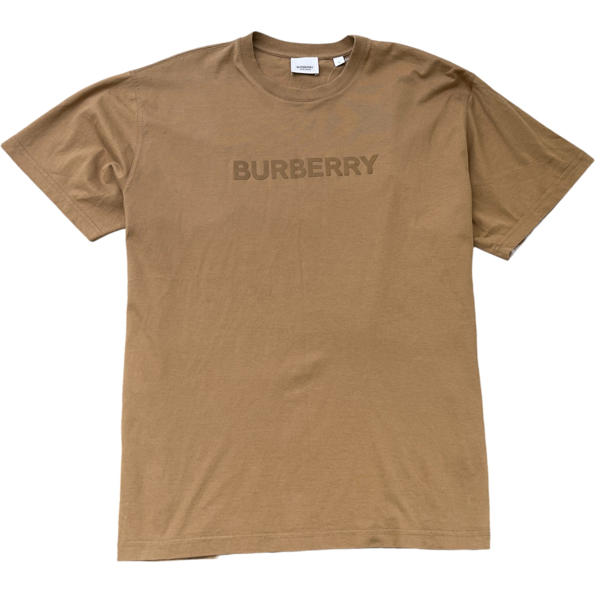 Men's Logo Print T-Shirt Brown Size M
