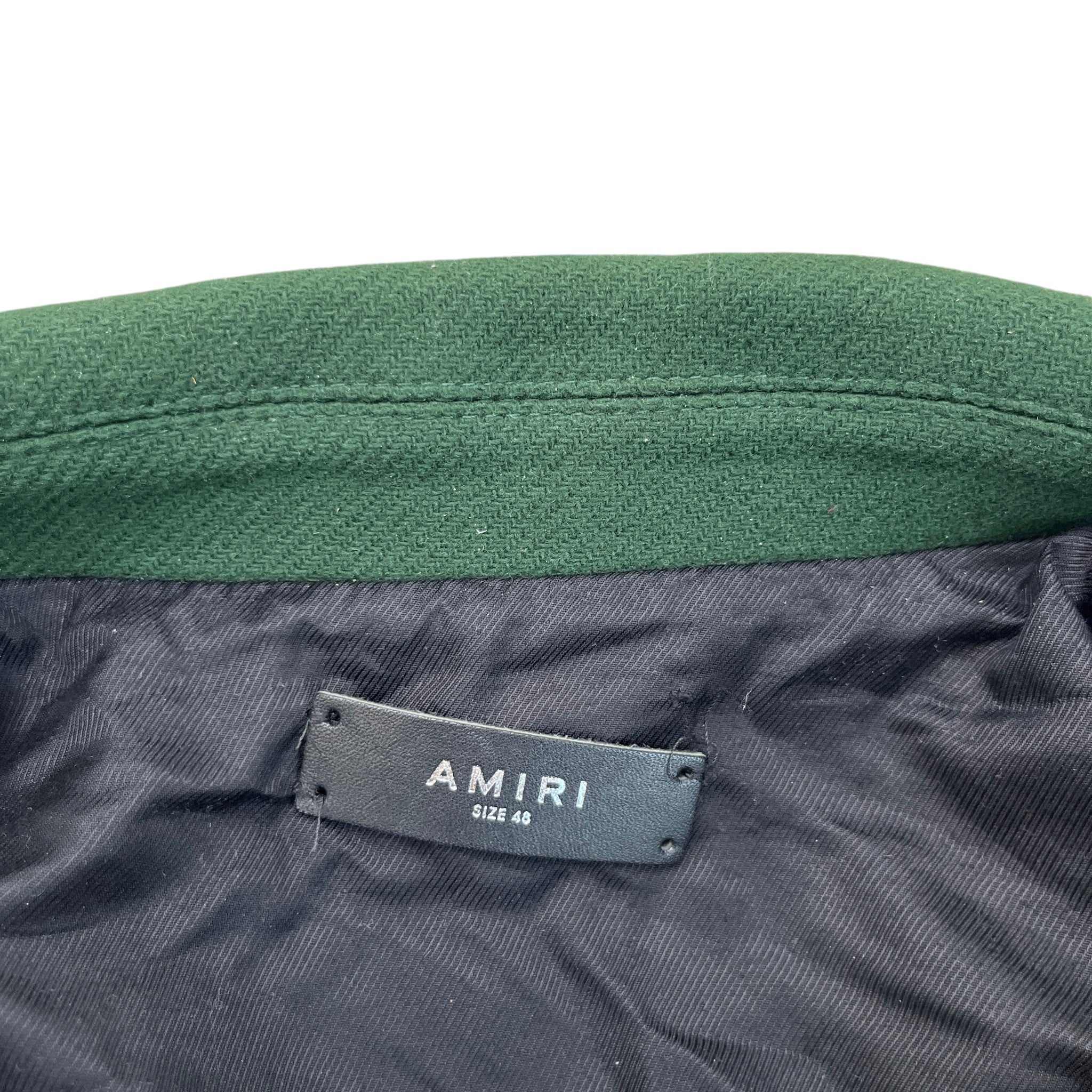 Men's Bones Wool Bomber Jacket Green Size IT 48 / M