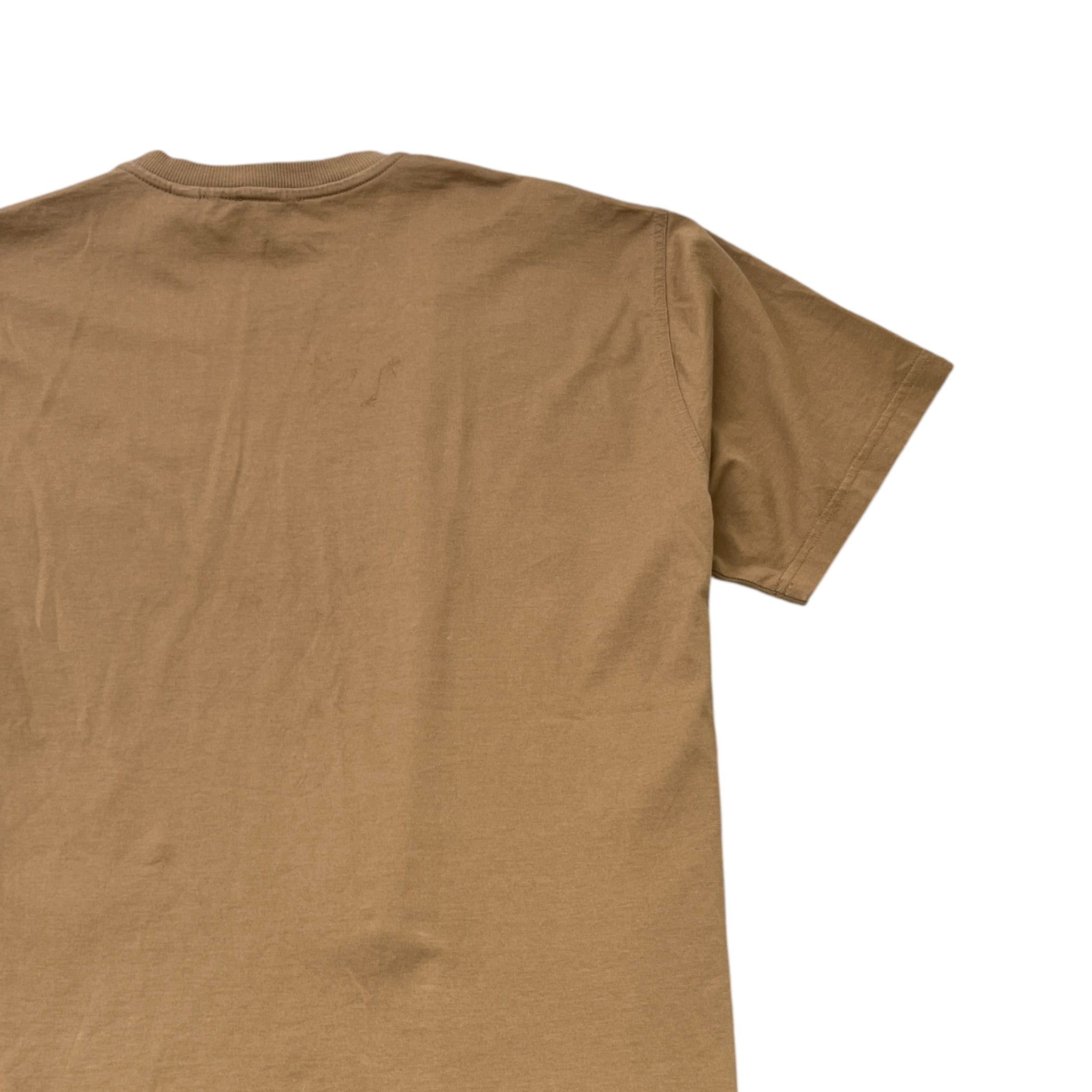 Men's Logo Print T-Shirt Brown Size M