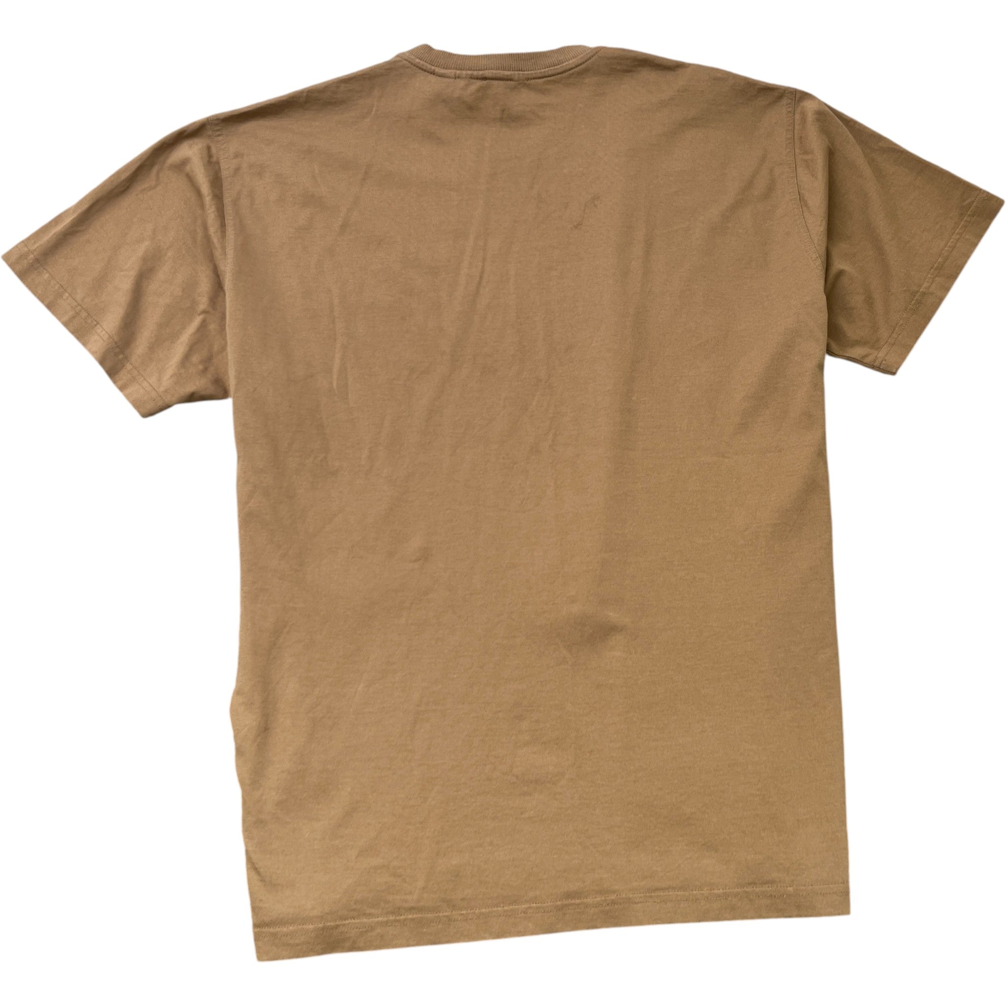 Men's Logo Print T-Shirt Brown Size M