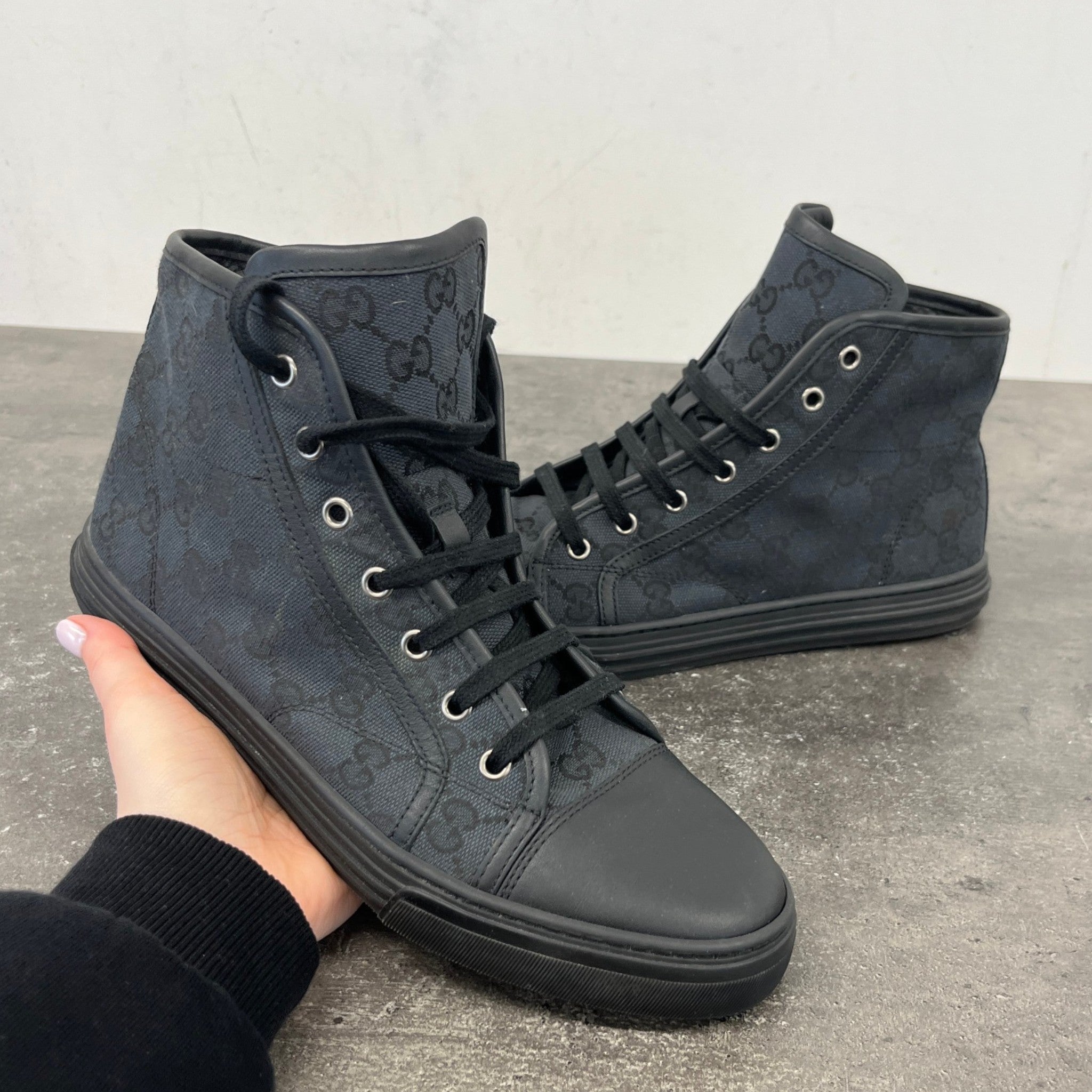 Women's Gg Supreme High Trainers Black Size EU 38.5 / UK 5.5