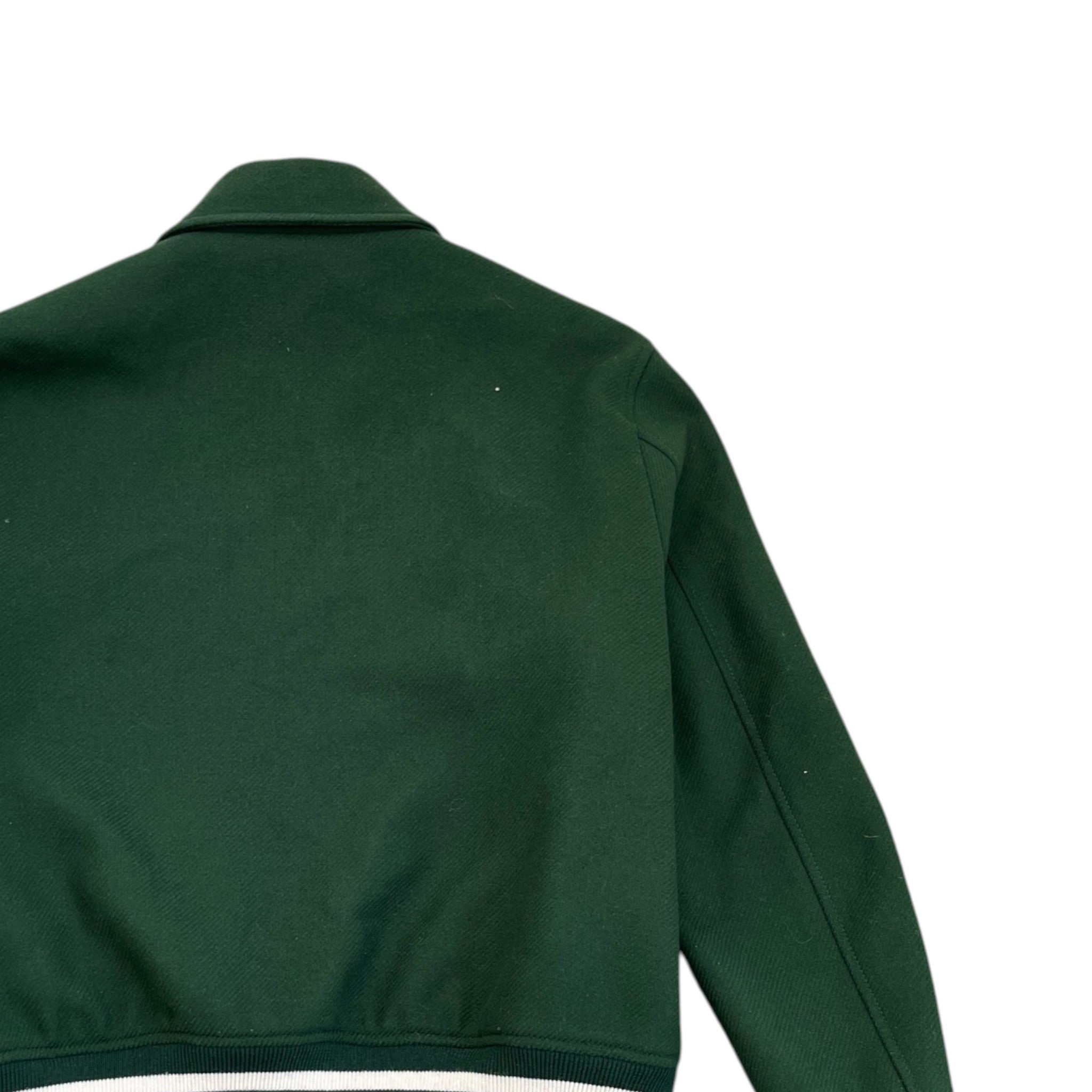 Men's Bones Wool Bomber Jacket Green Size IT 48 / M