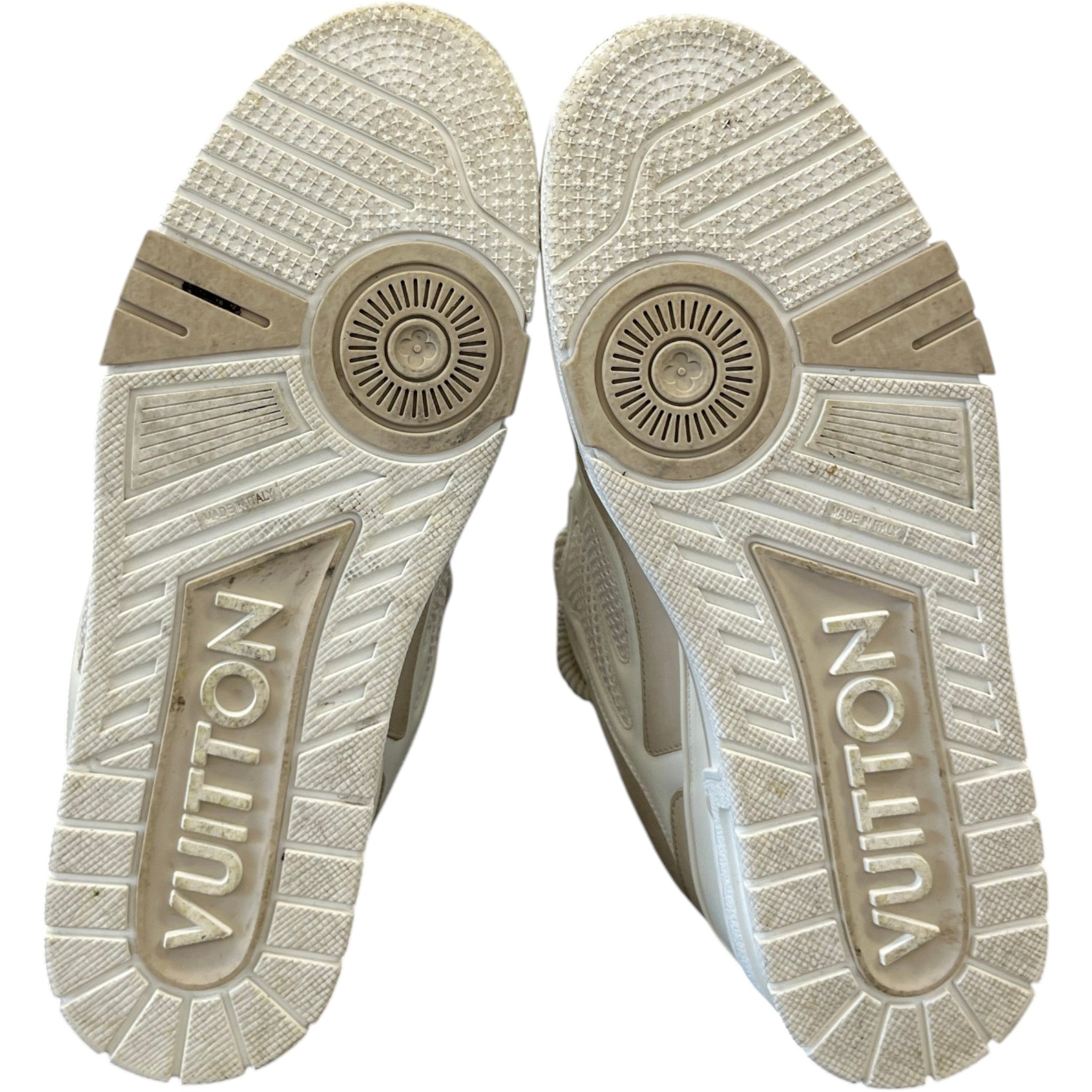 Men's Lv Skate Low Trainers Cream Size EU 42 / UK 8