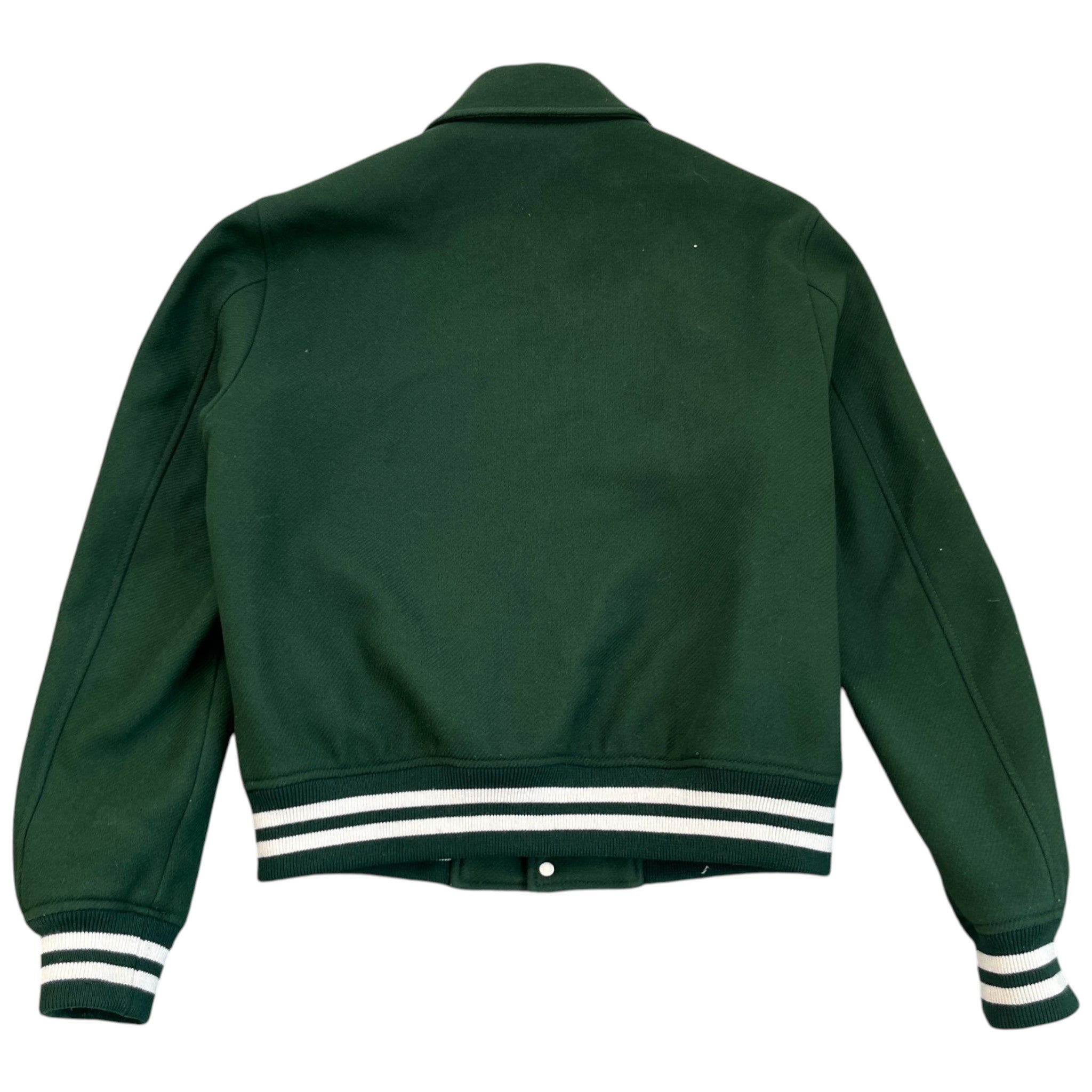 Men's Bones Wool Bomber Jacket Green Size IT 48 / M